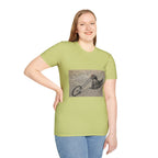 Retro Chopper Motorcycle Poster T-Shirt