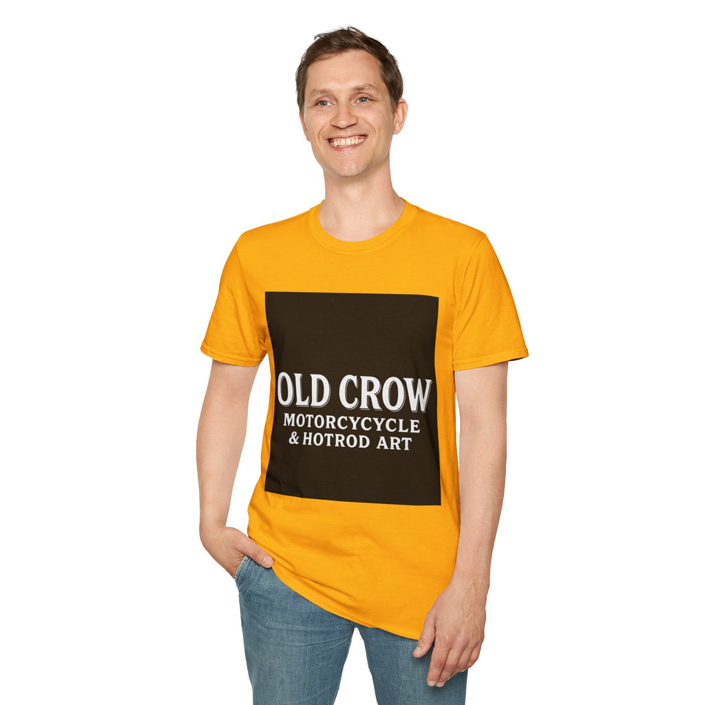 Old Crow Motorcycle & Hotrod Art  T-Shirt