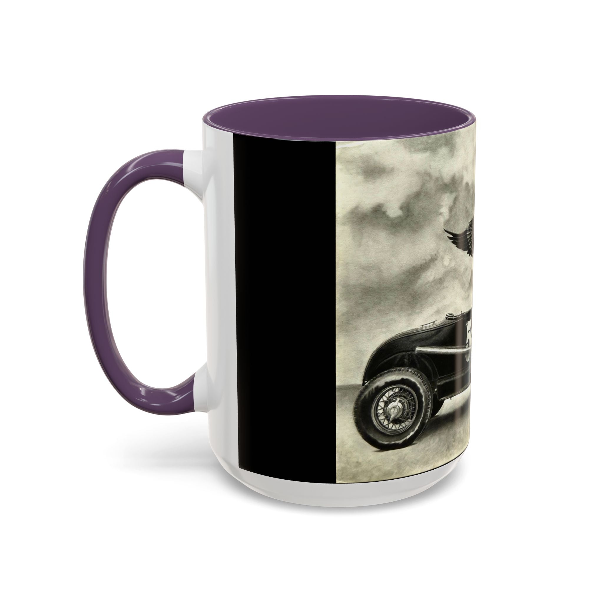 8 Vintage Racing Accent Coffee Mug