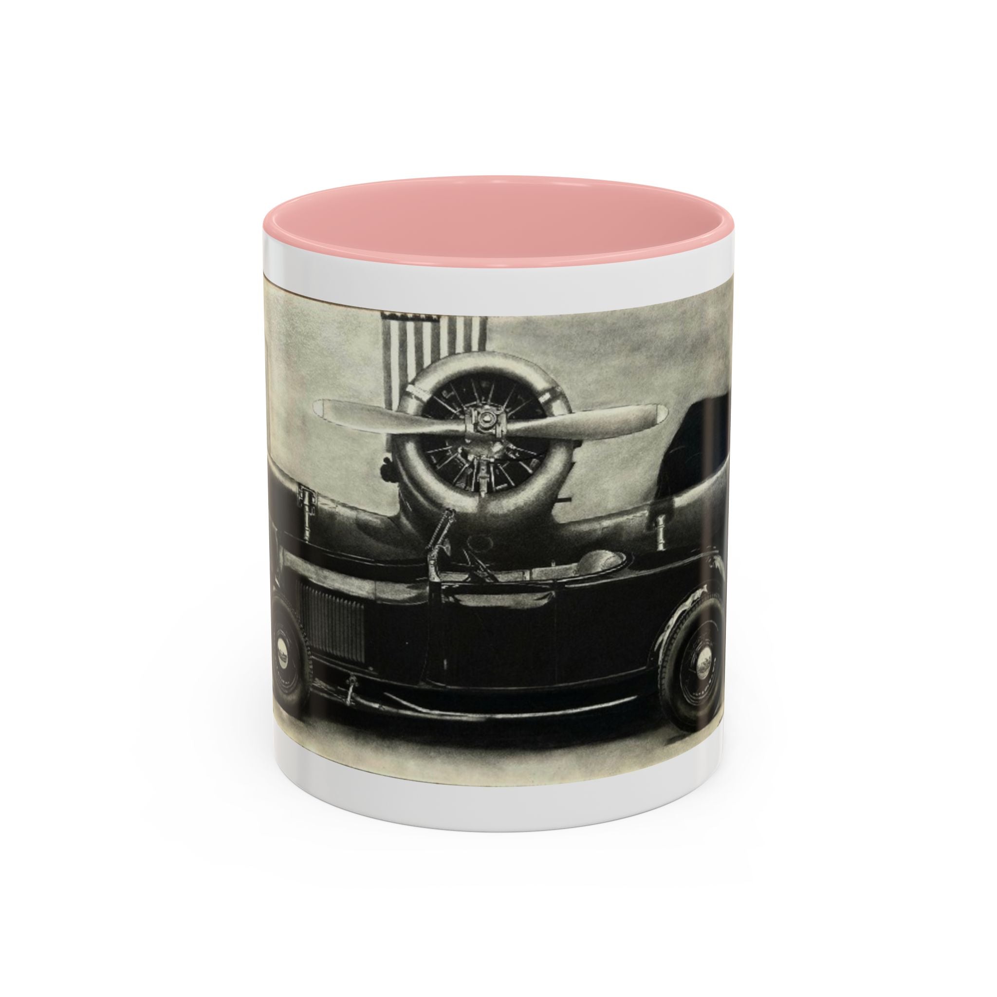 Vintage Airplane Accent Coffee Mug
