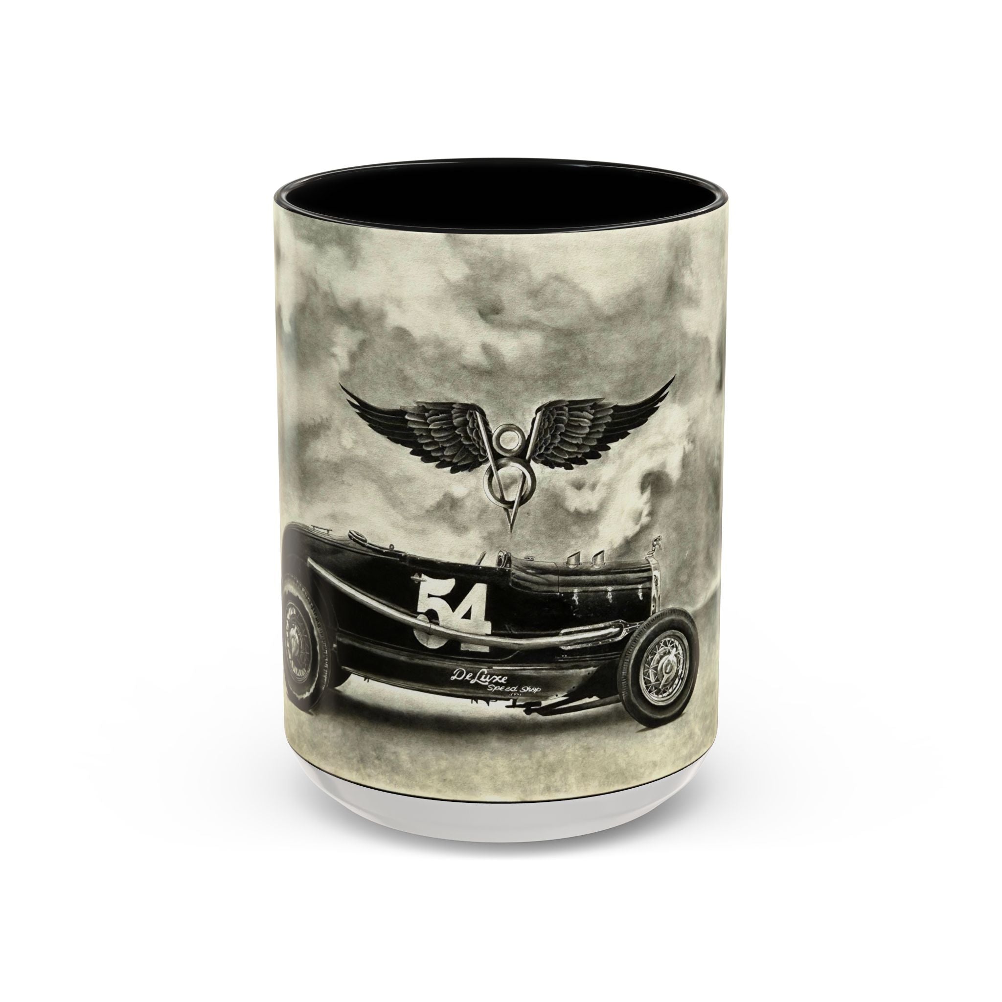 8 Vintage Racing Accent Coffee Mug