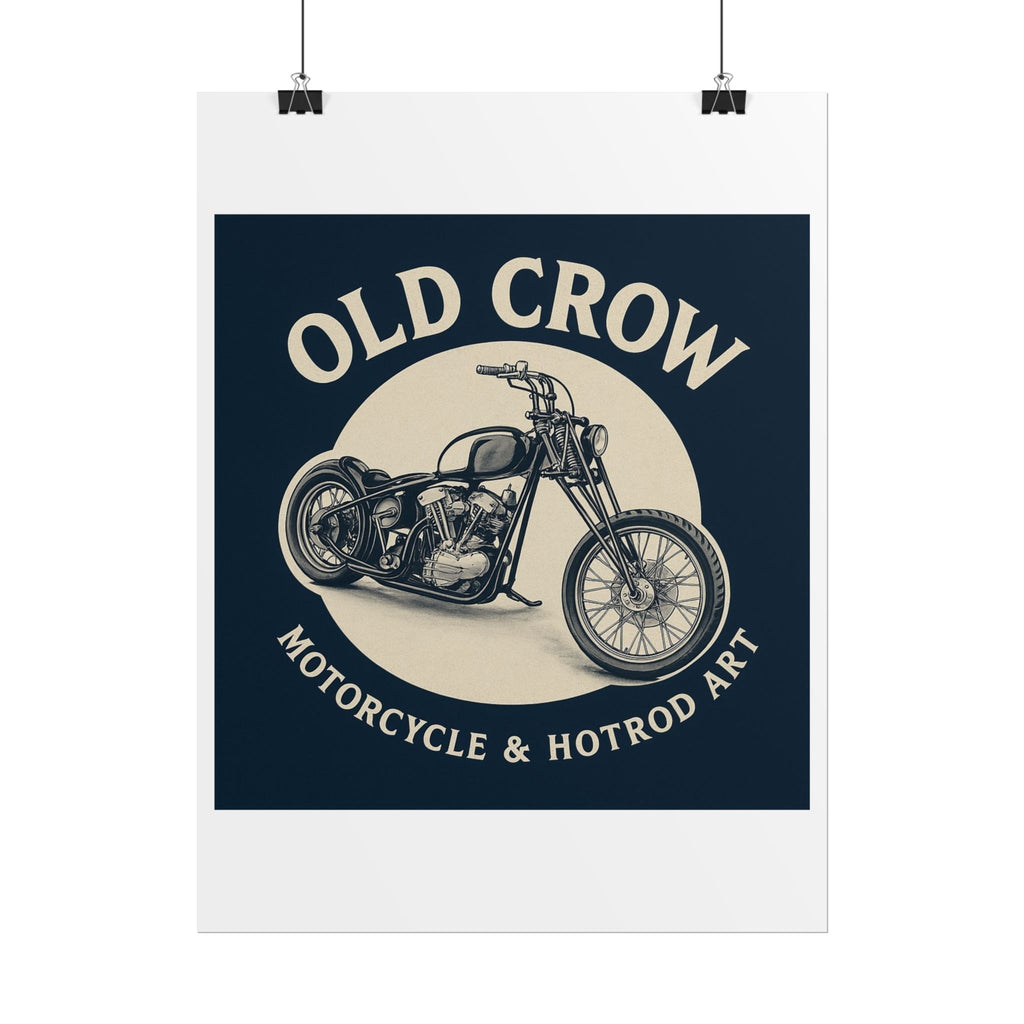 Old Crow Rolled Poster, Retro Wall Decor