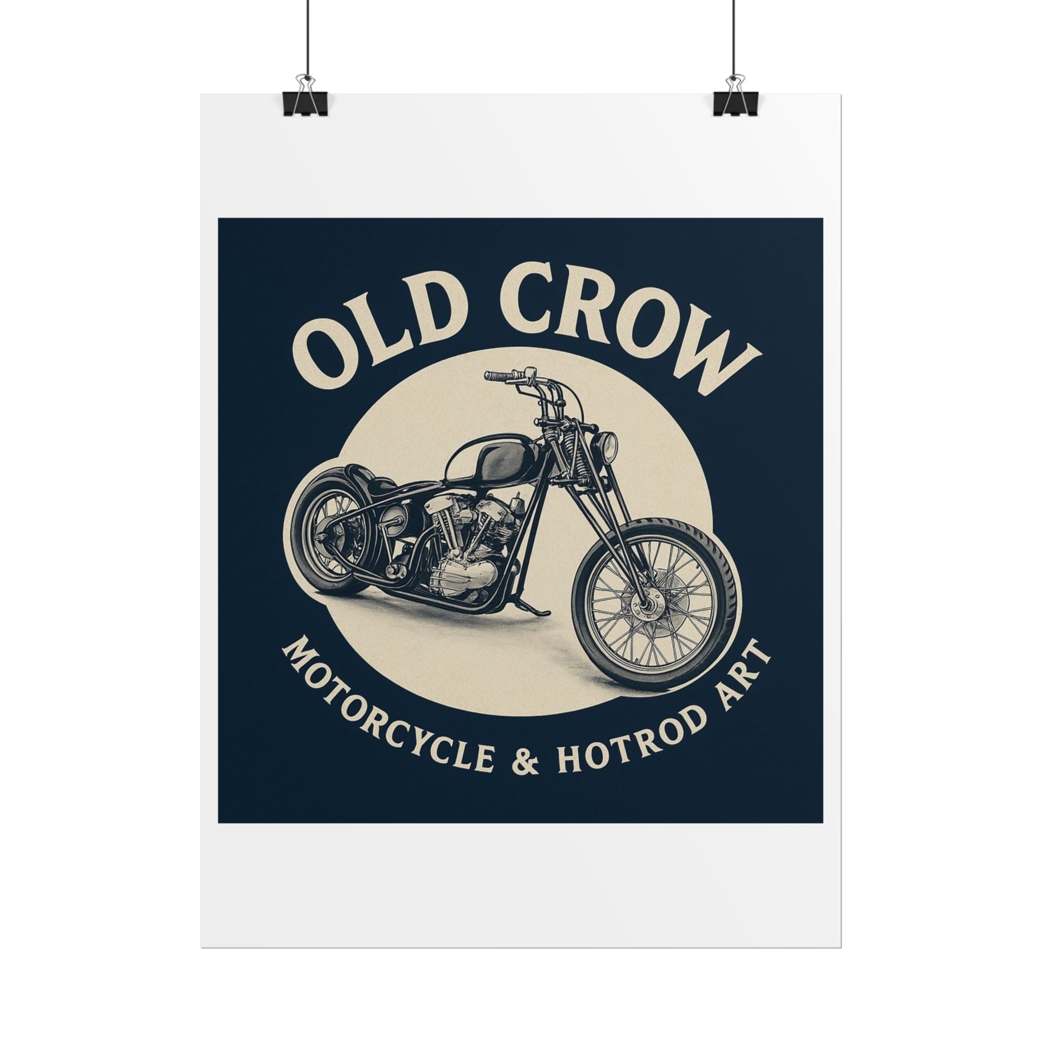 Old Crow Rolled Poster, Retro Wall Decor