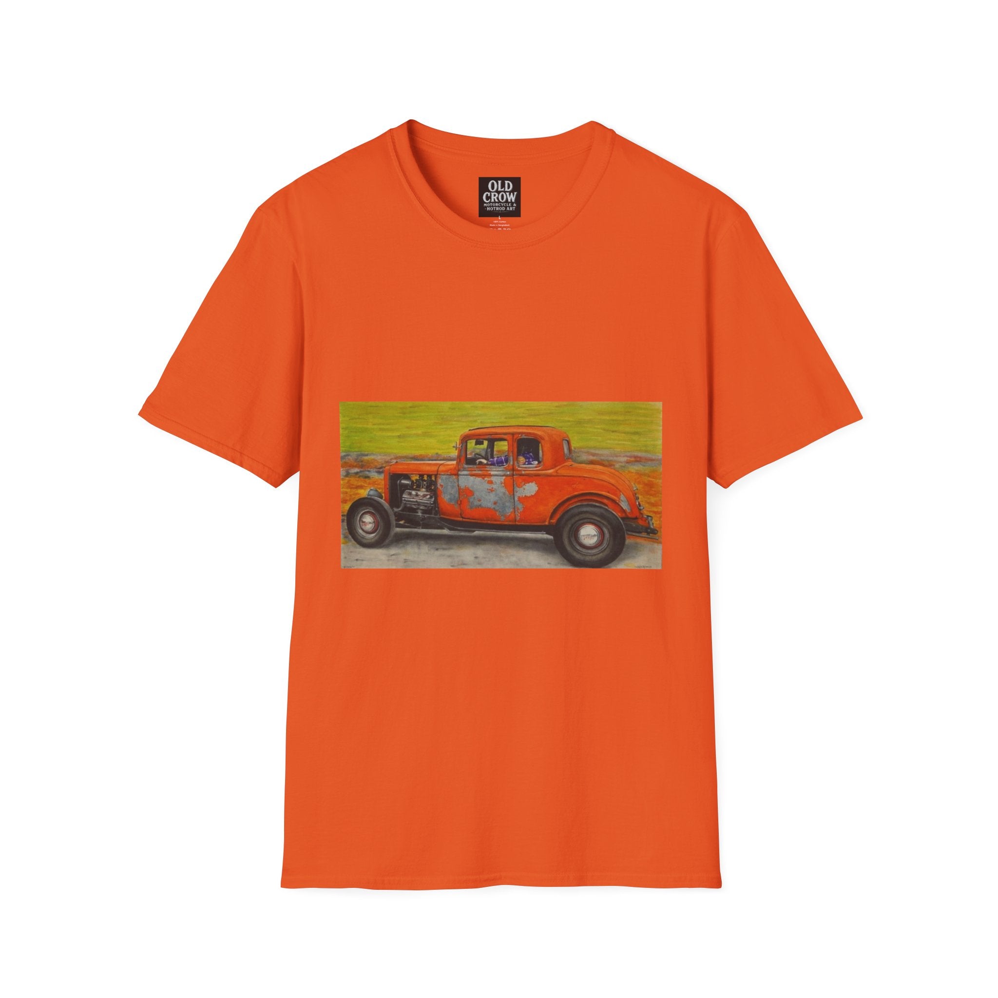 Vintage Hotrod in Motion Softstyle T-Shirt, " Book'n"