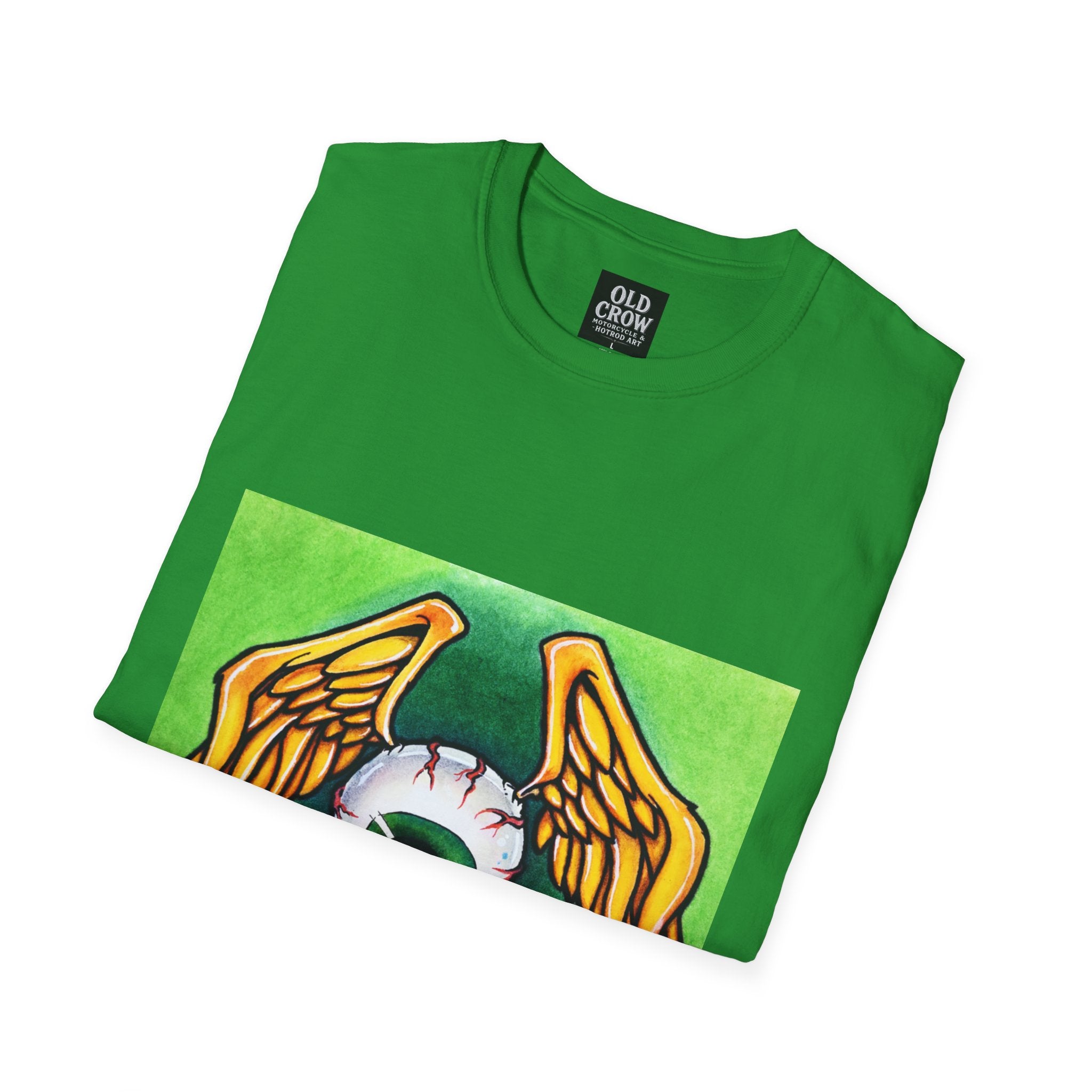 Flying Eyeball Art Print Softstyle T-Shirt