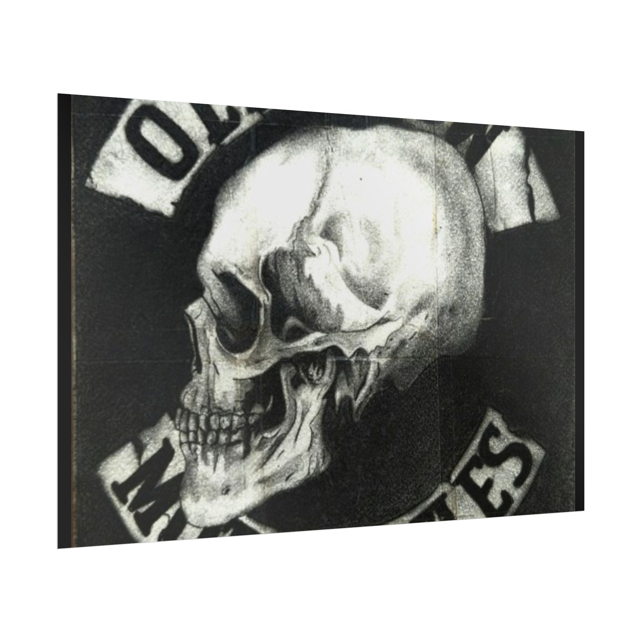 Vintage Motorcycle Skull Rolled Posters