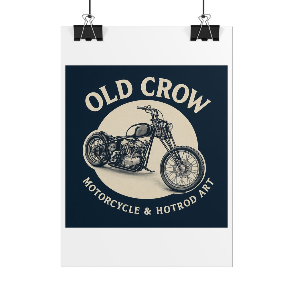 Old Crow Rolled Poster, Retro Wall Decor