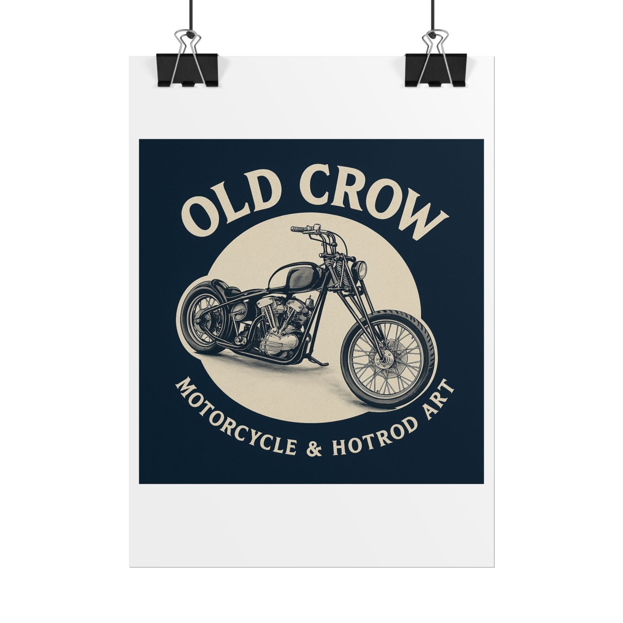 Old Crow Rolled Poster, Retro Wall Decor