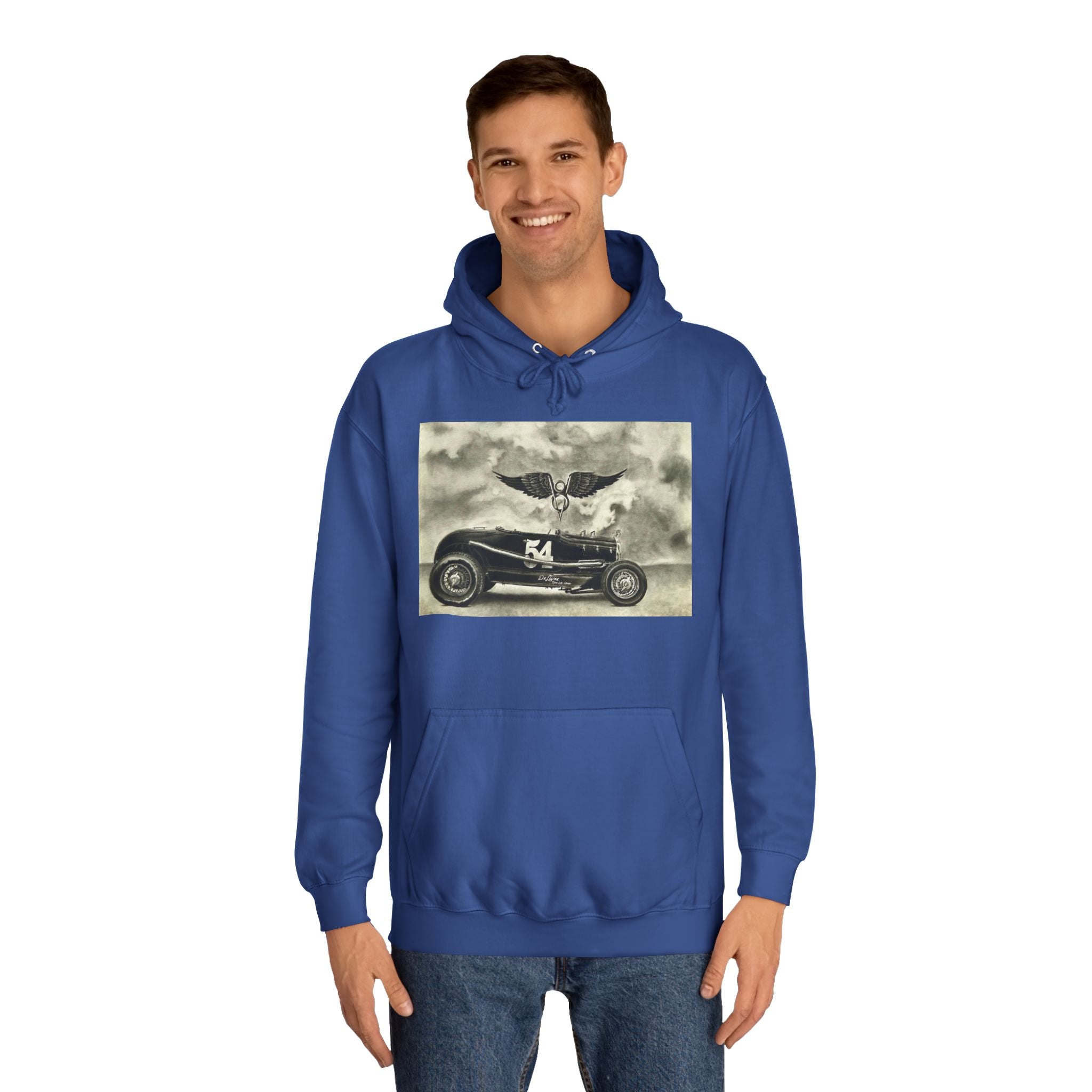 No. 54 Winged Hotrod Hoodie
