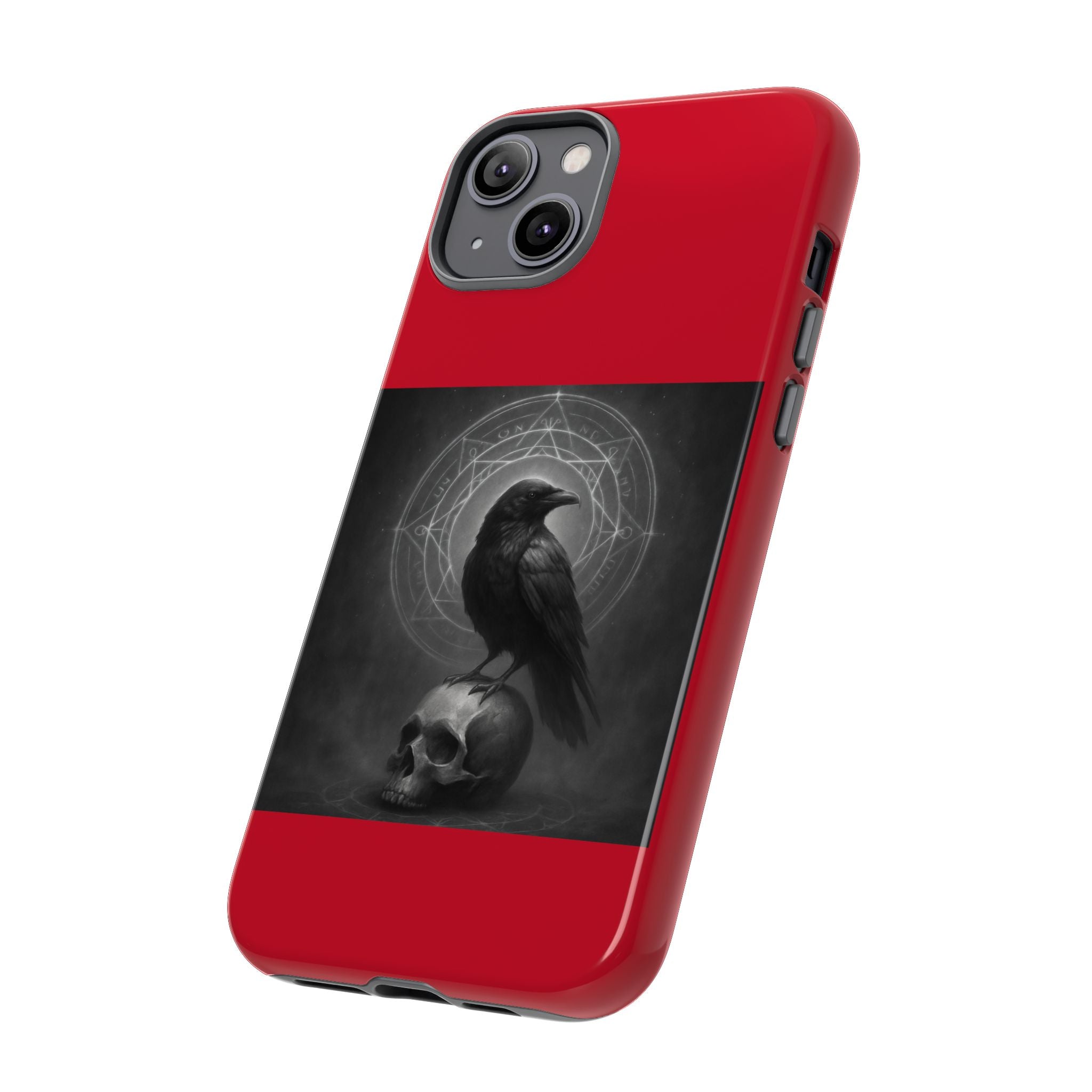 Occult Raven Sigil & Skull Art Cases
