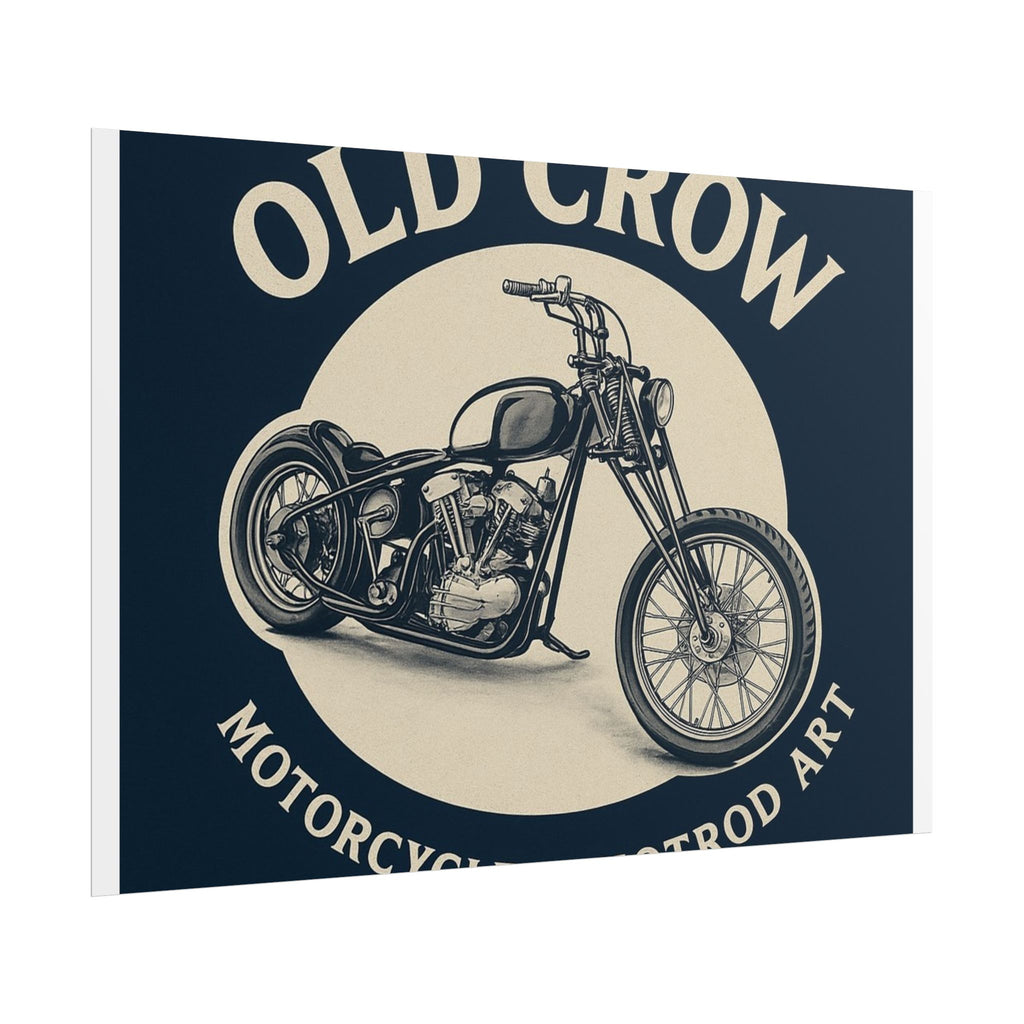 Old Crow Rolled Poster, Retro Wall Decor