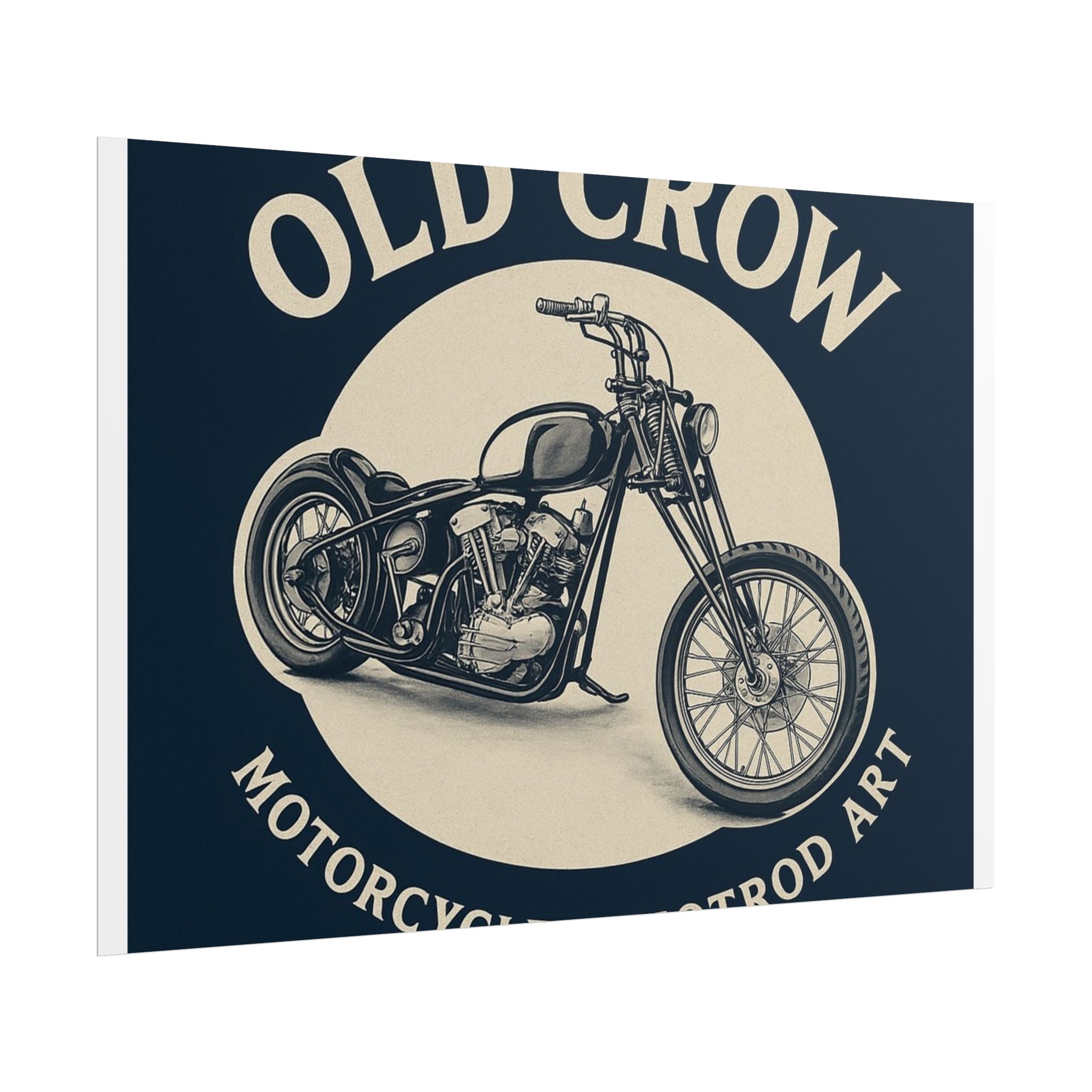 Old Crow Rolled Poster, Retro Wall Decor