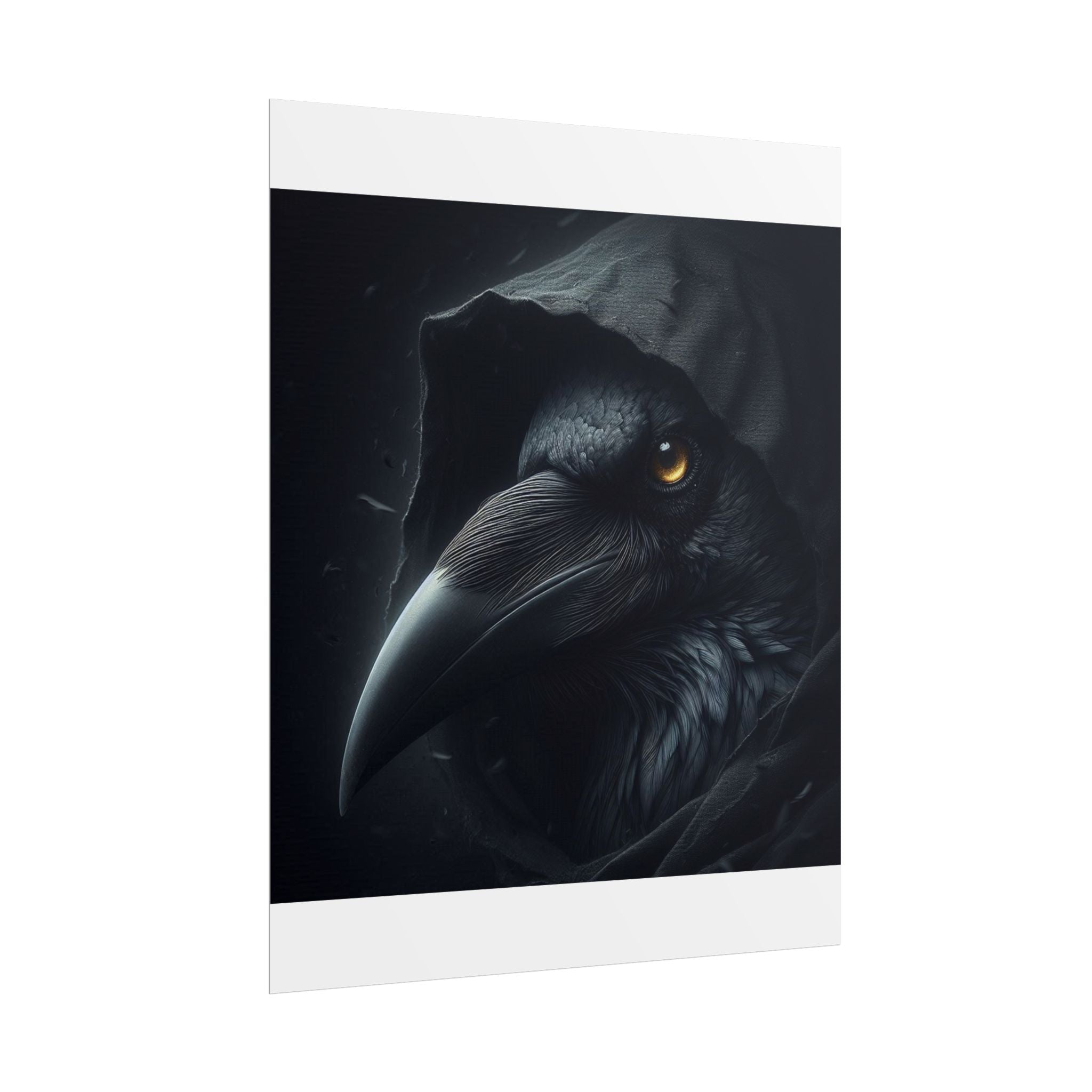 Dark Raven Hooded Rolled Poster