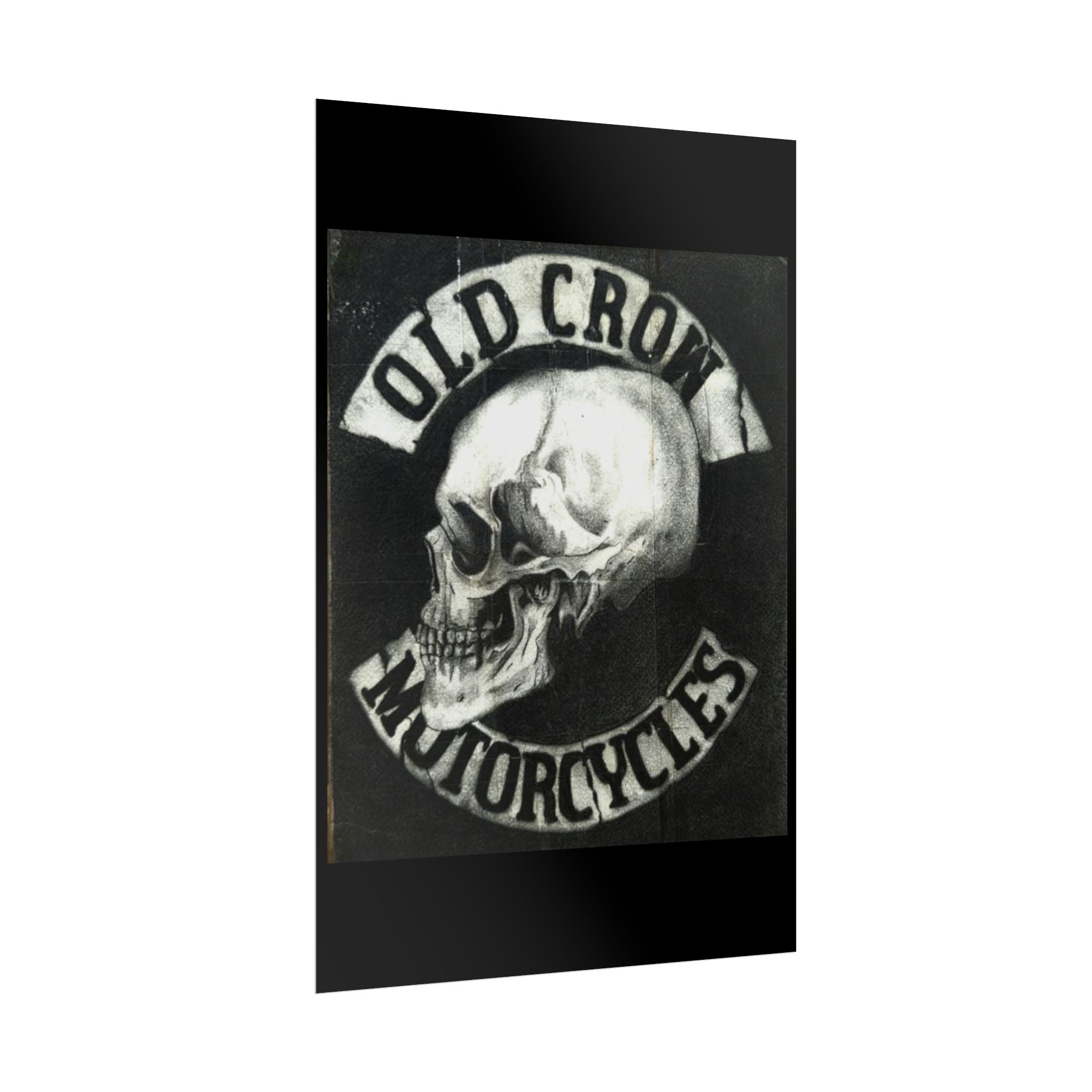 Vintage Motorcycle Skull Rolled Posters
