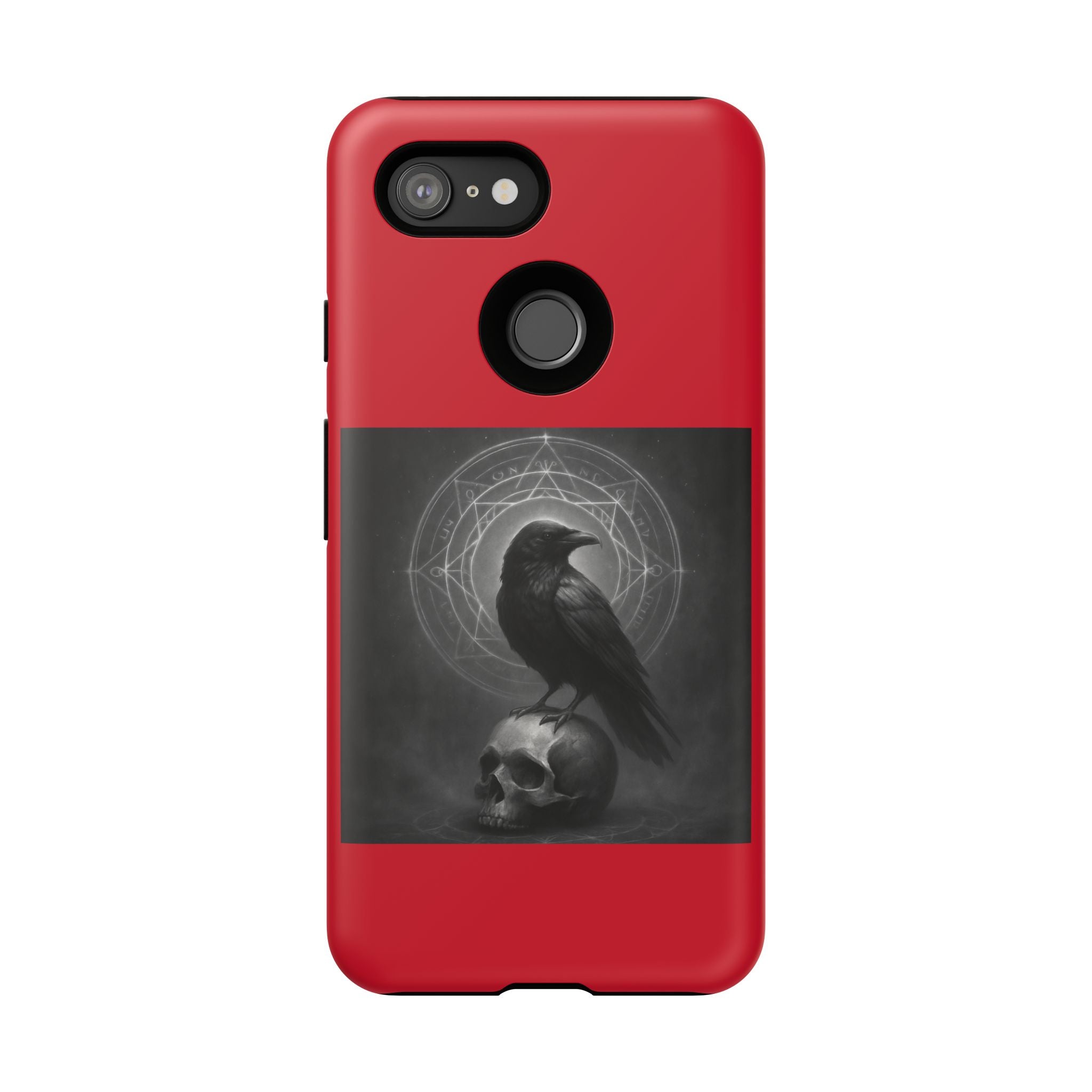 Occult Raven Sigil & Skull Art Cases