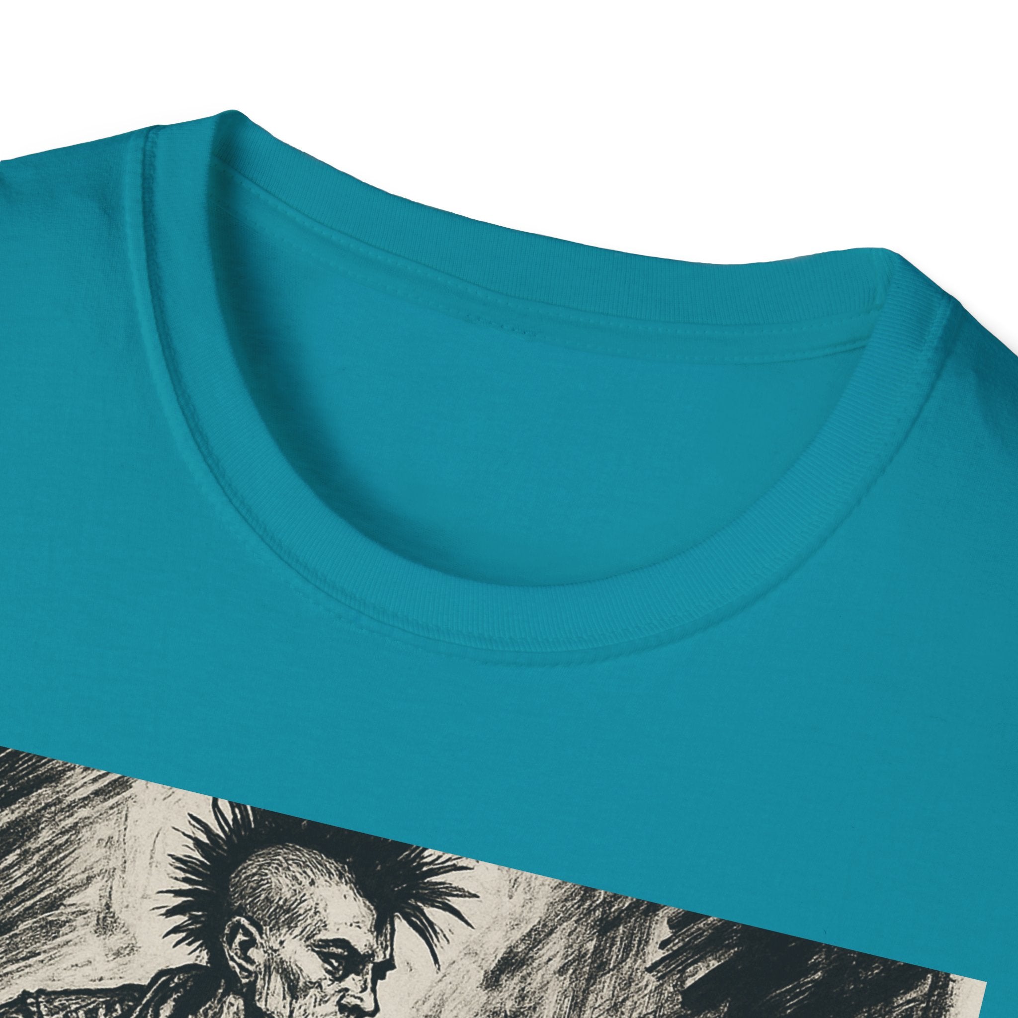 Punk Biker Illustration T-Shirt