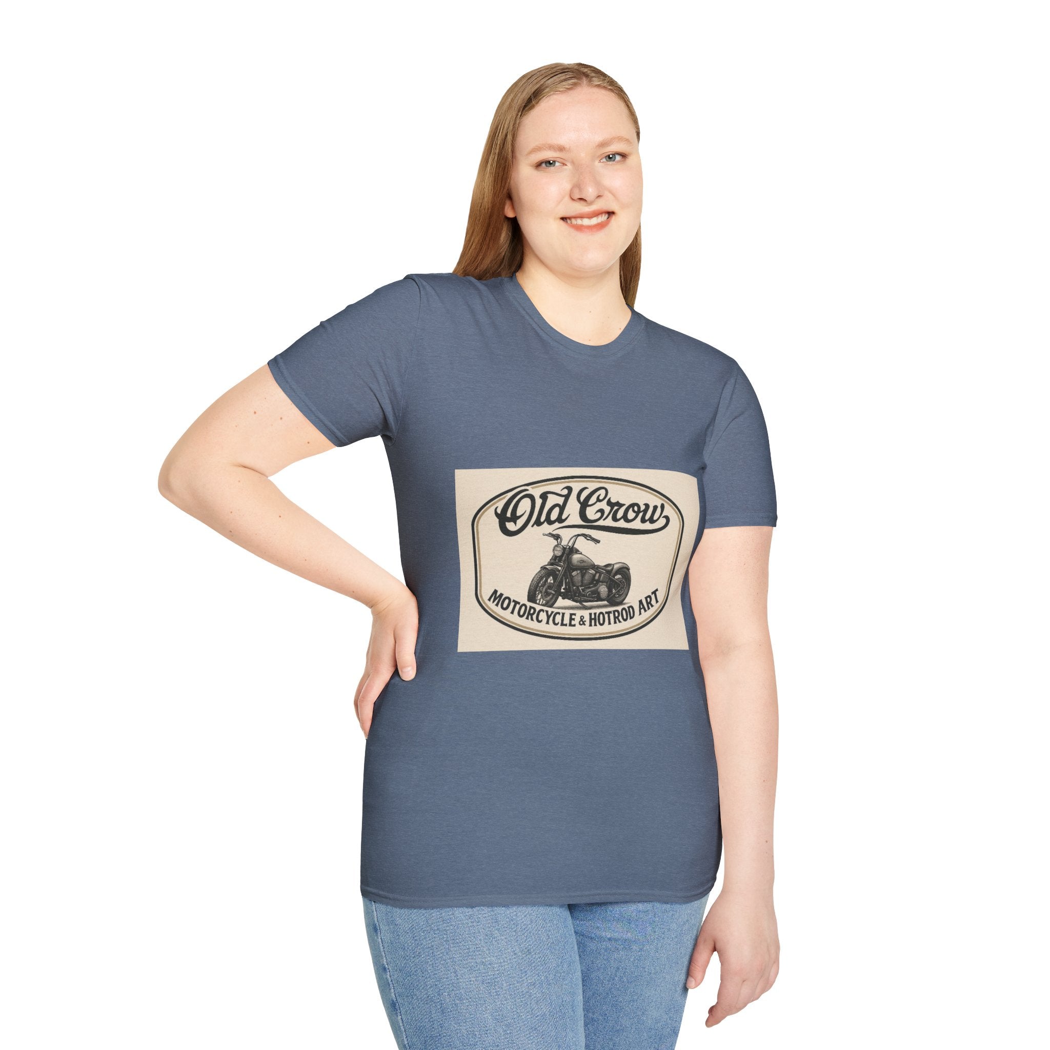 Retro Biker Life Old Crow Shop Sign T-Shirt