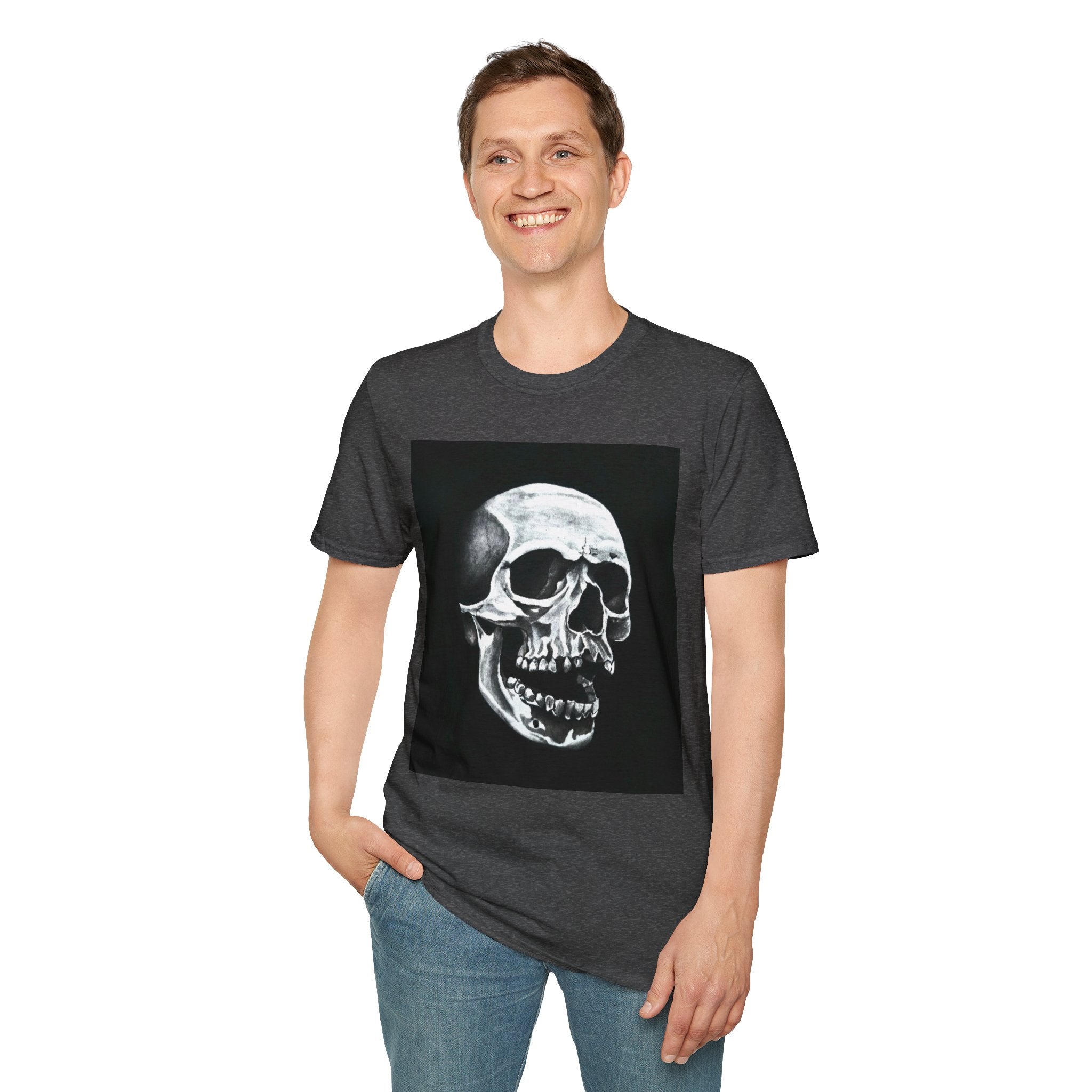 Skull of Shadows Softstyle T-Shirt, classic skull