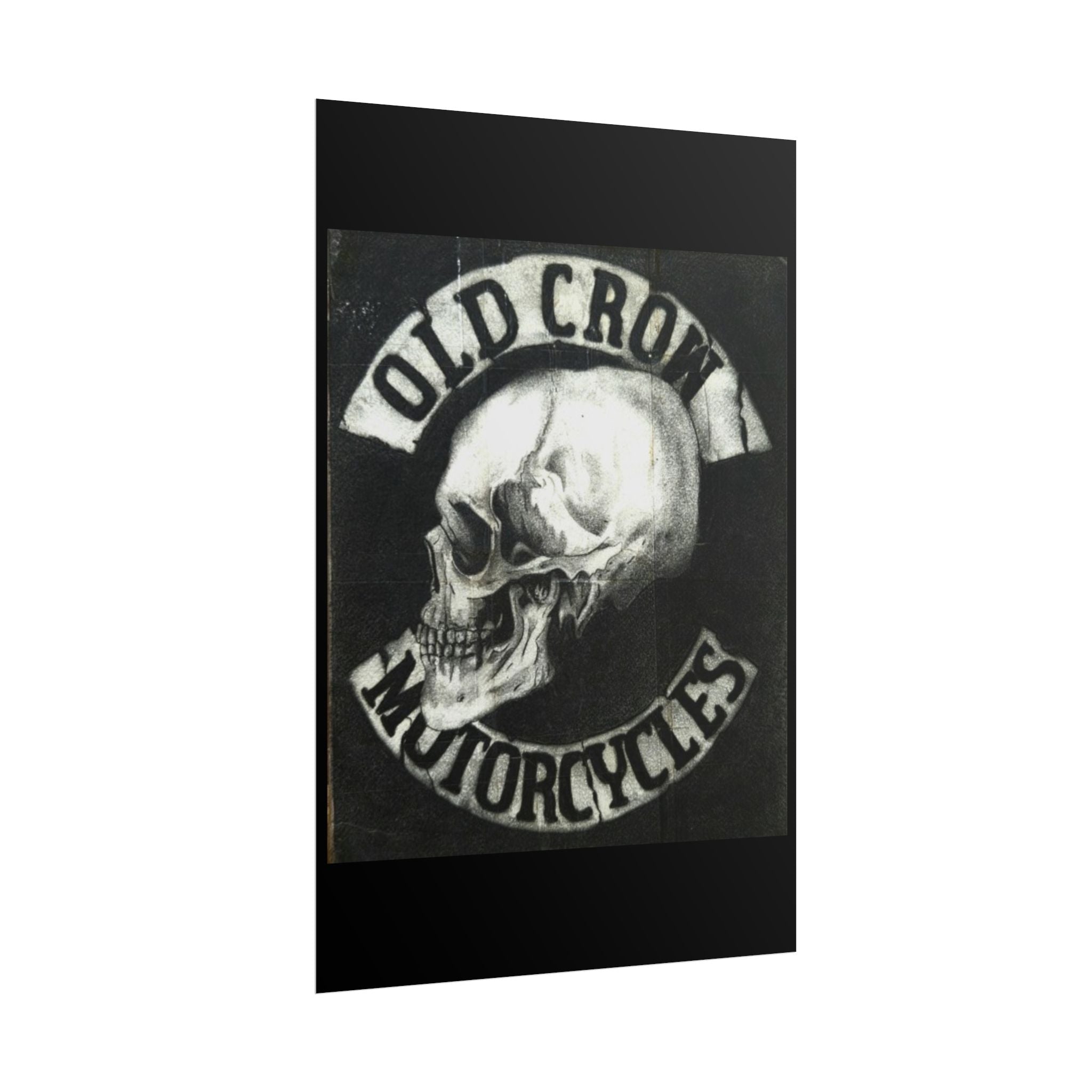 Vintage Motorcycle Skull Rolled Posters