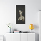 Gothic Art Canvas Print, Demon Aesthetic Home Decor, Dark Fantasy Wall Art, Witchy Room Decoration, Unique Gift for Halloween, Edgy Art