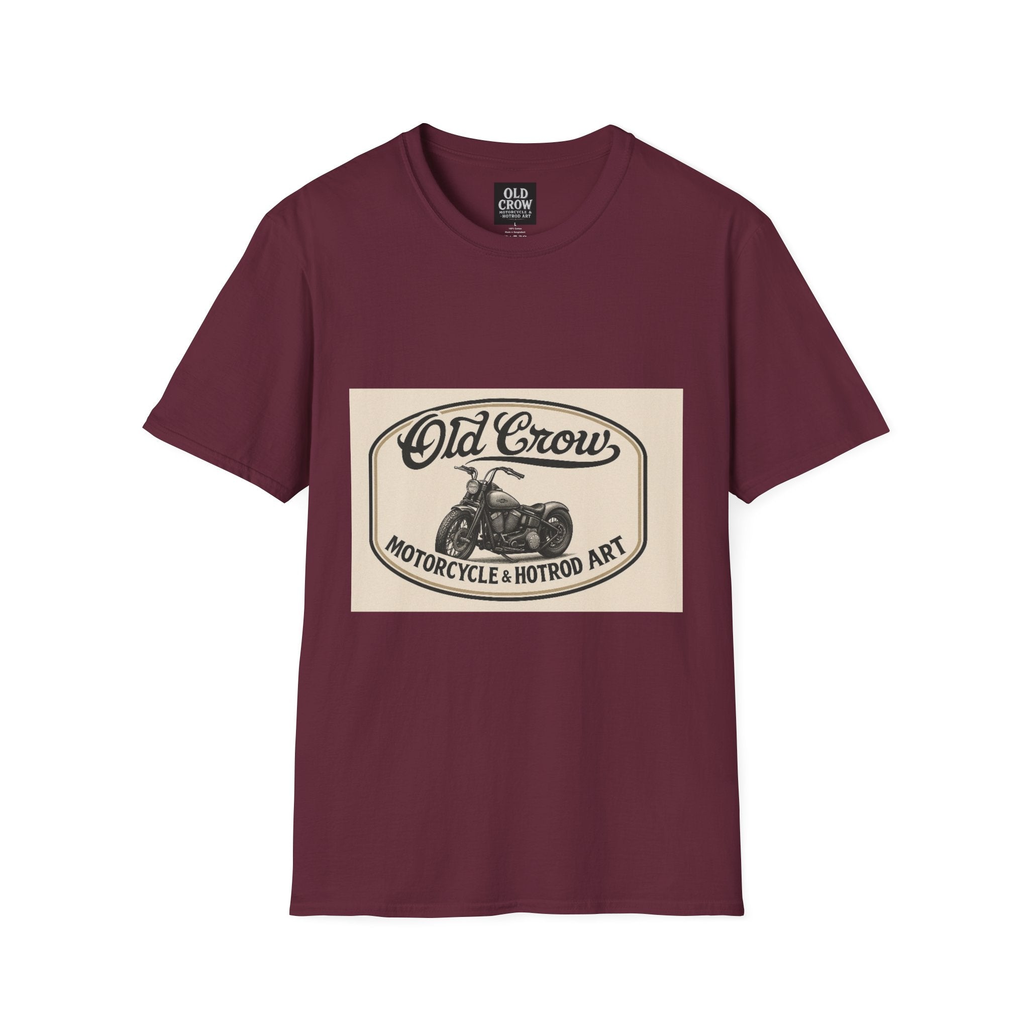 Retro Biker Life Old Crow Shop Sign T-Shirt