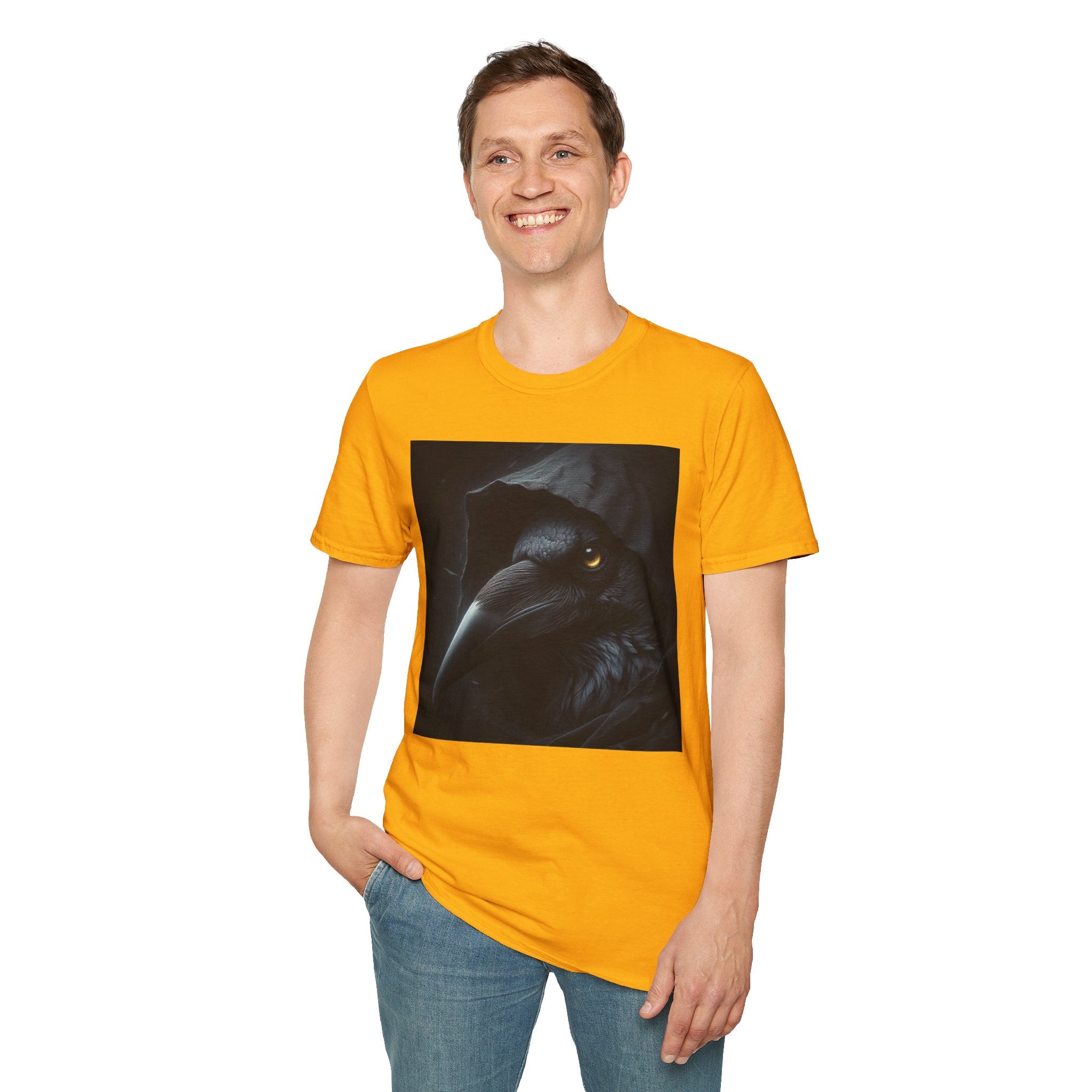 Mystical Crow in Hood T-Shirt