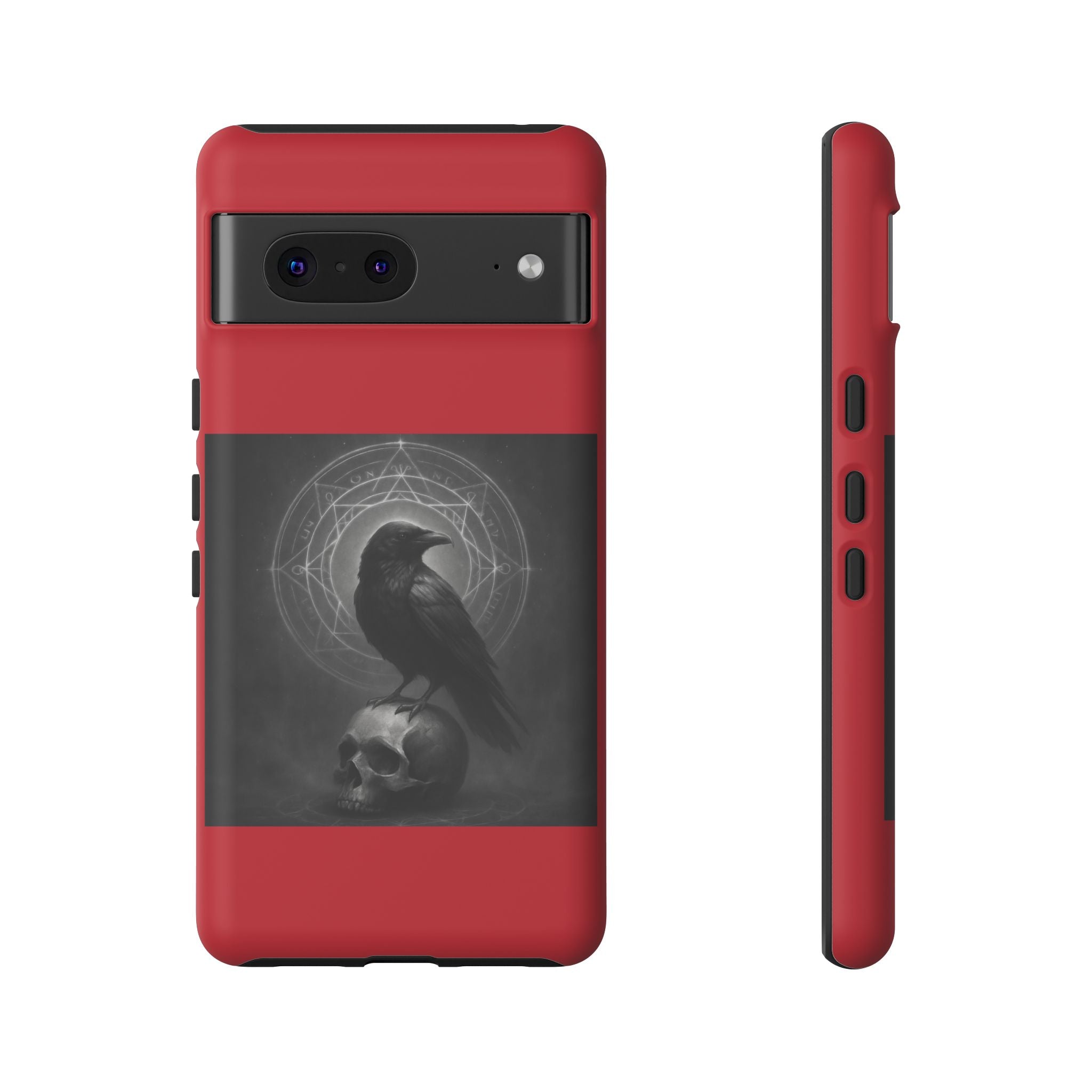 Occult Raven Sigil & Skull Art Cases