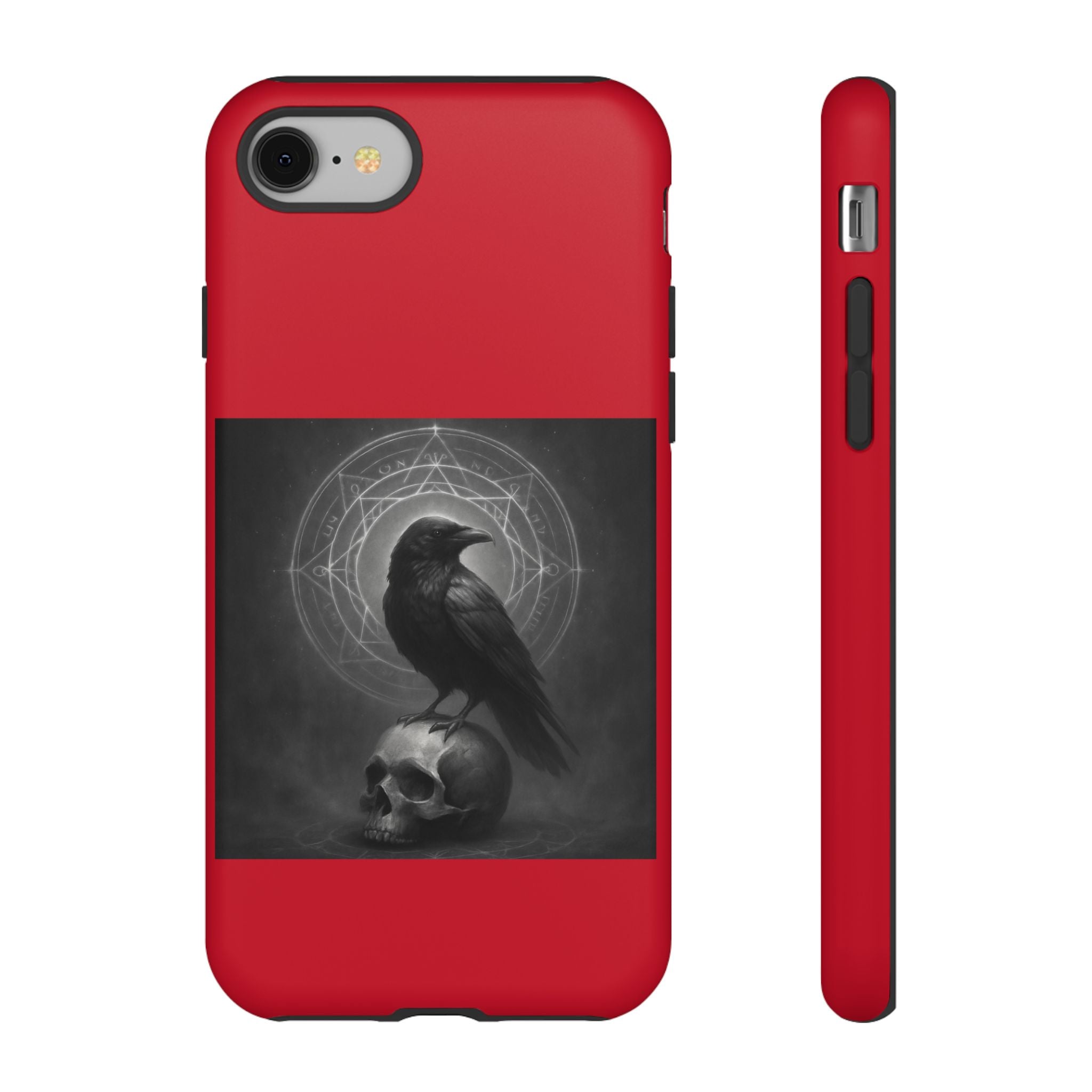 Occult Raven Sigil & Skull Art Cases