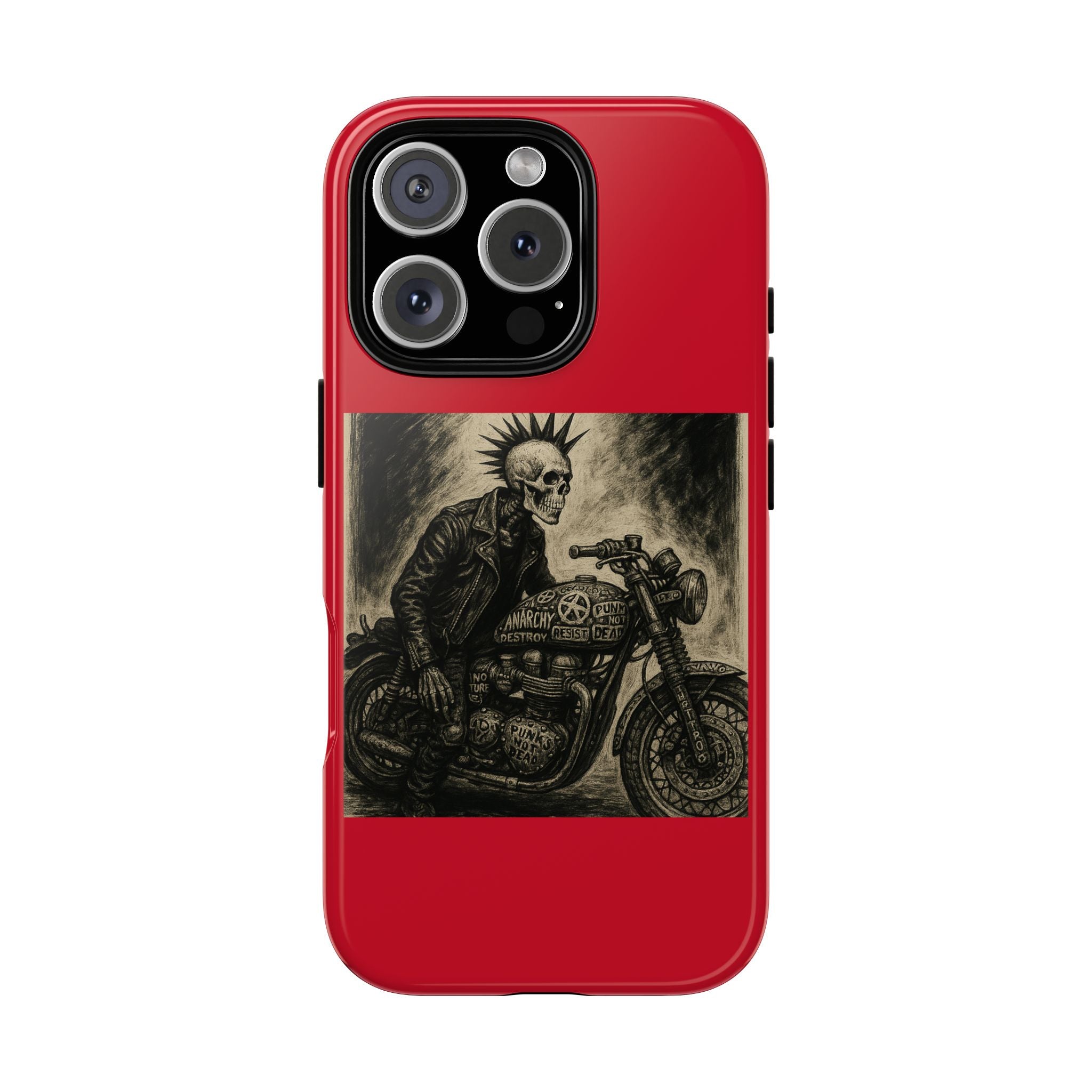Gothic Punk Biker Skeleton Cases