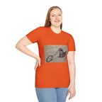 Retro Chopper Motorcycle Poster T-Shirt