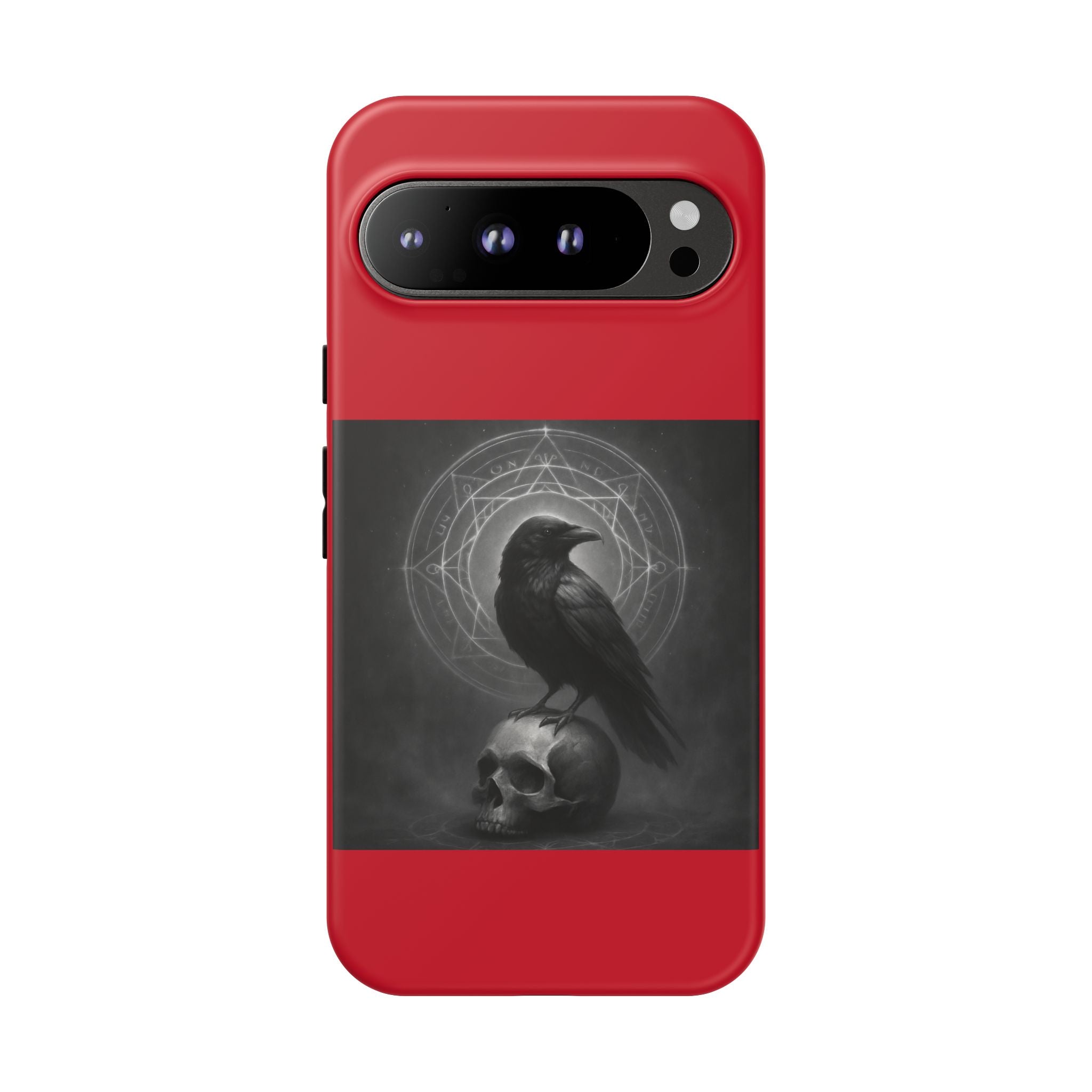 Occult Raven Sigil & Skull Art Cases