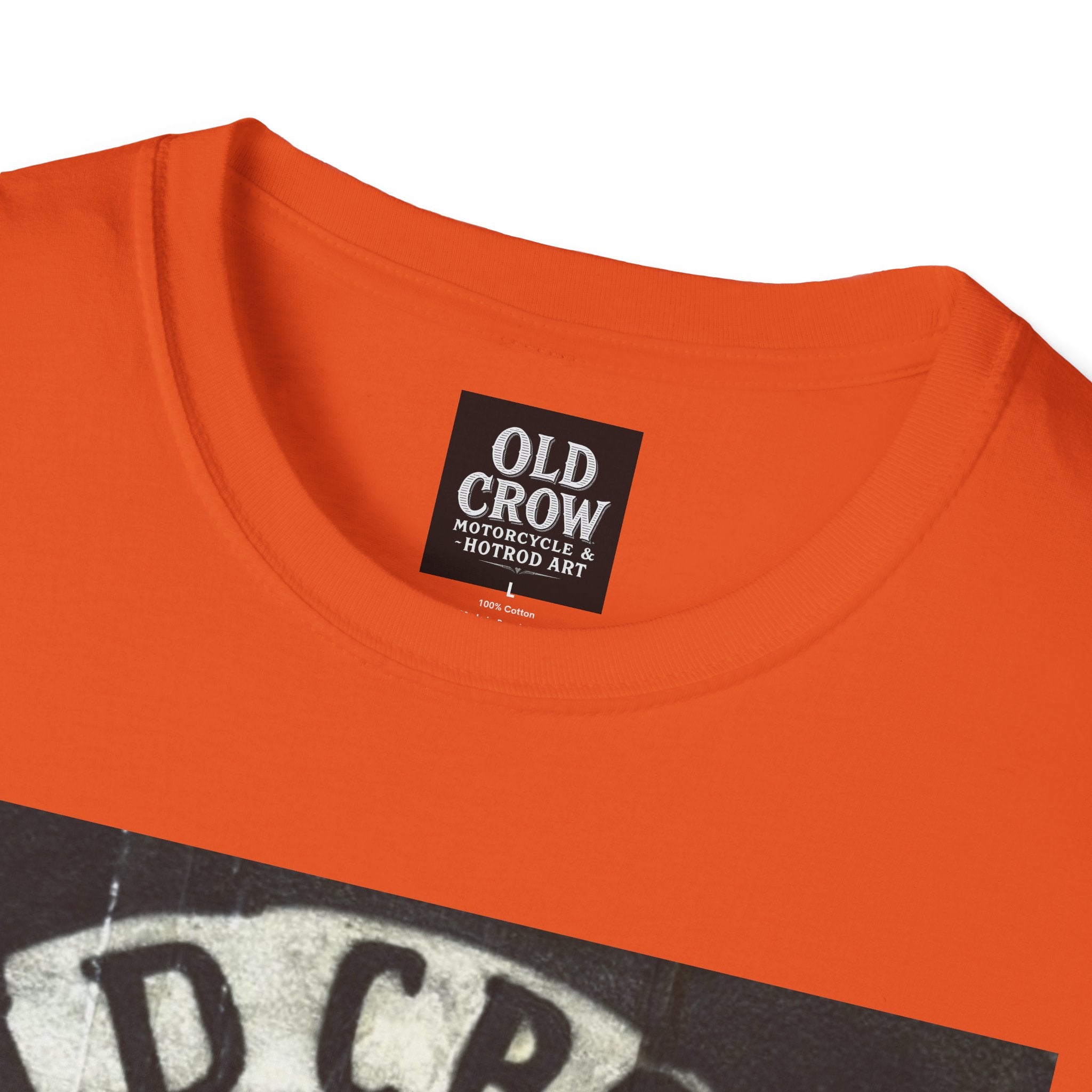 Old Crow Motorcycles Skull Emblem Patch T-Shirt