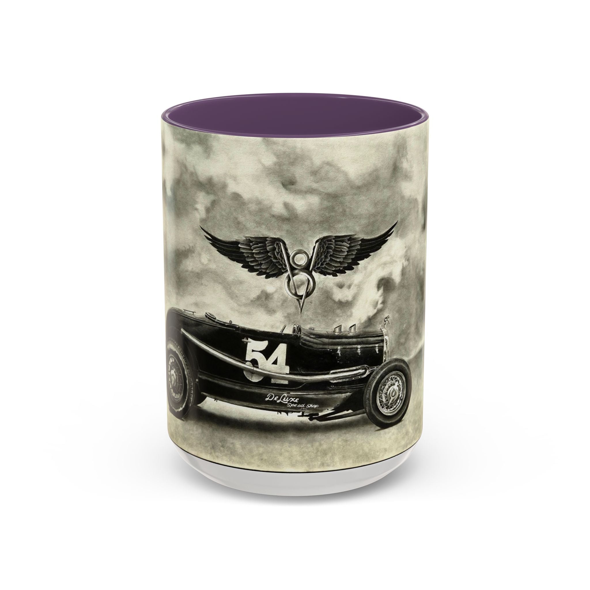 8 Vintage Racing Accent Coffee Mug