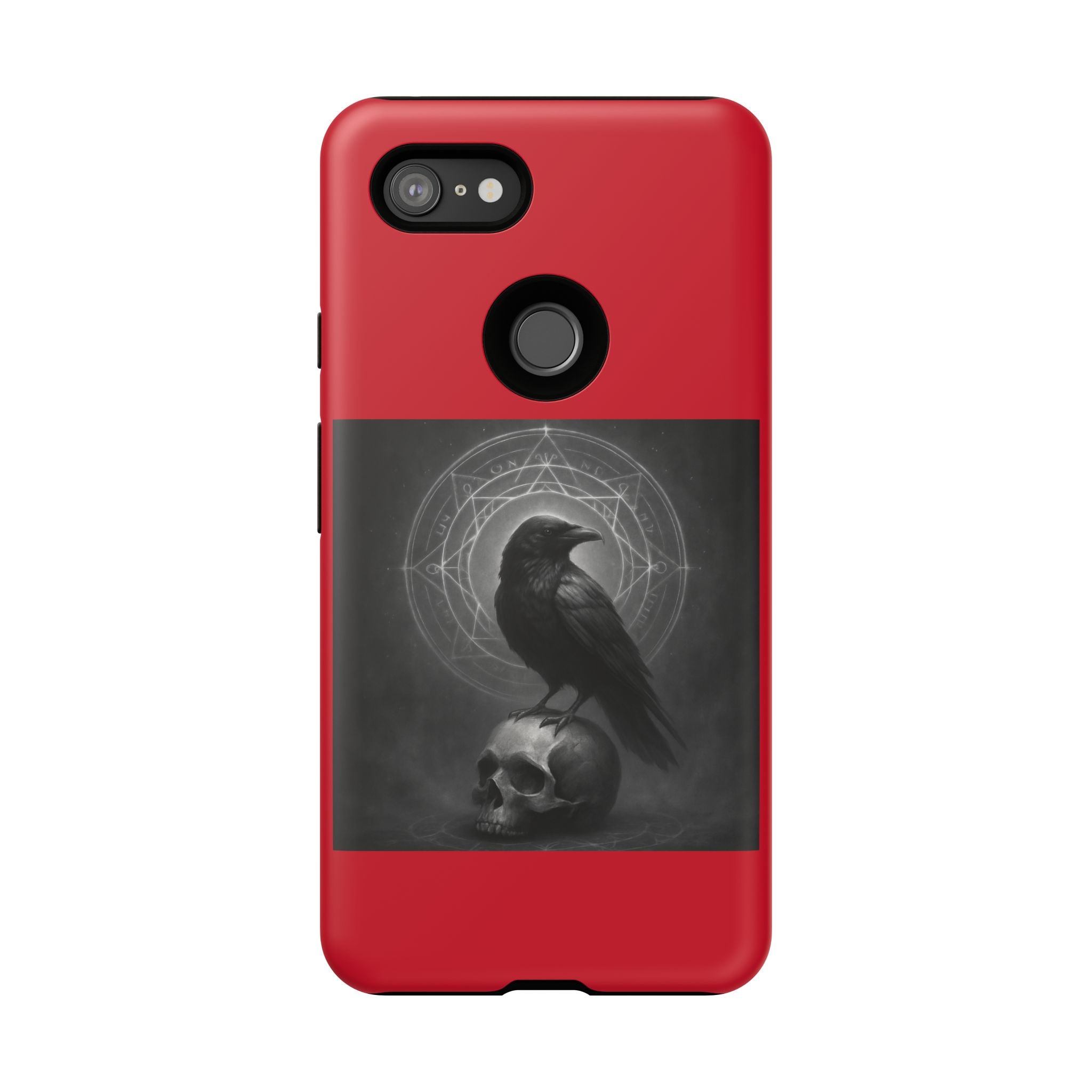 Occult Raven Sigil & Skull Art Cases