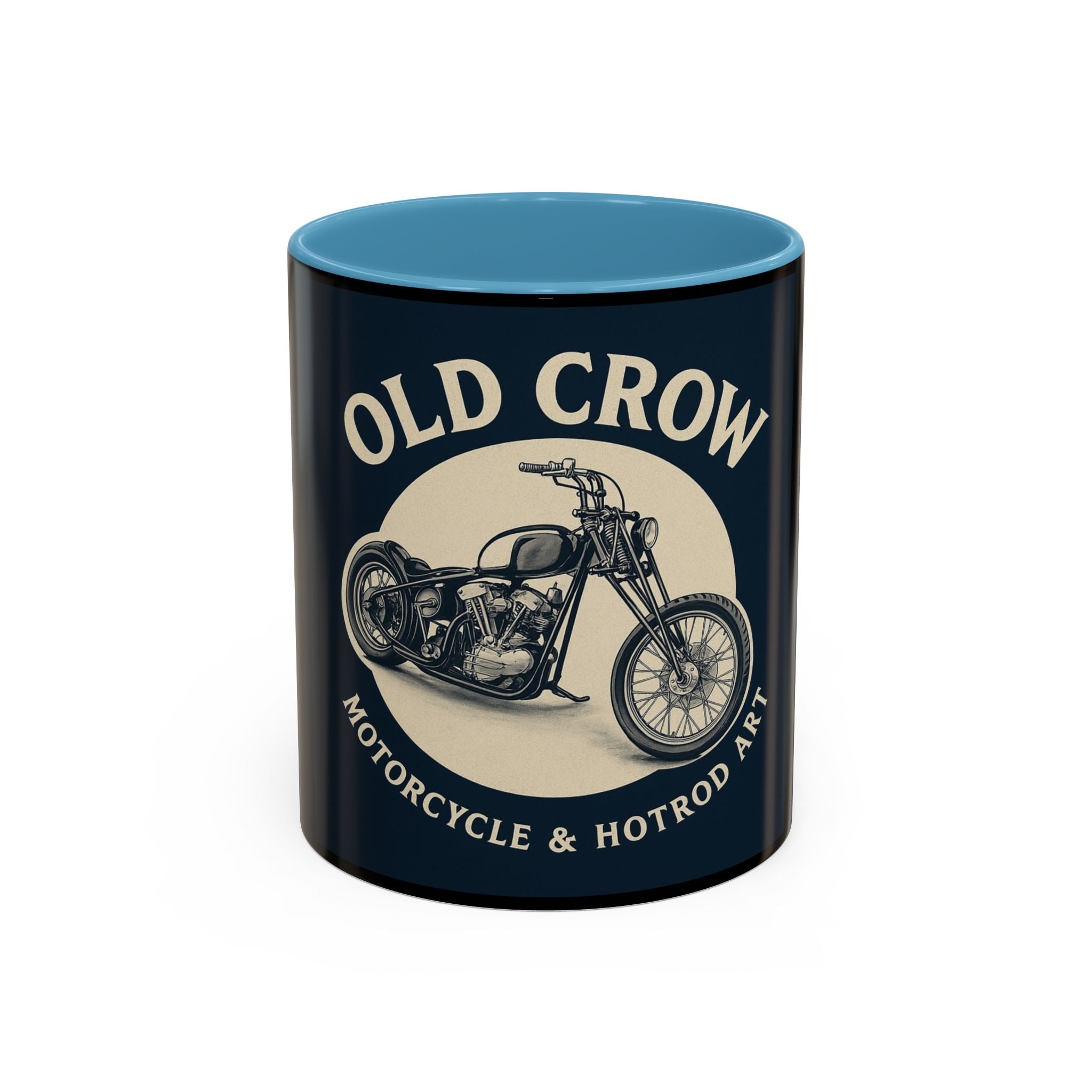 4 Old Crow Motorcycle Art Coffee Mug