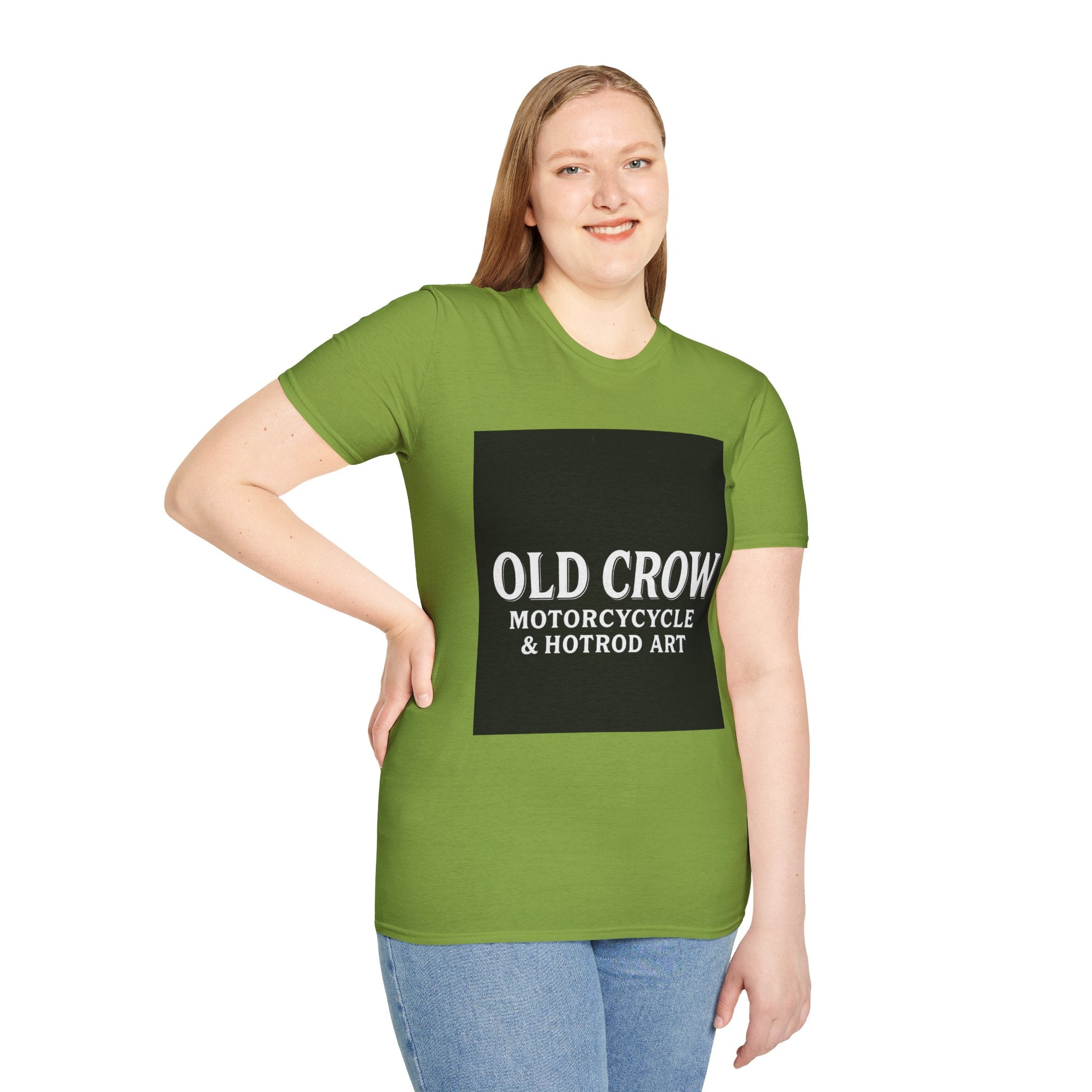 Old Crow Motorcycle & Hotrod Art  T-Shirt