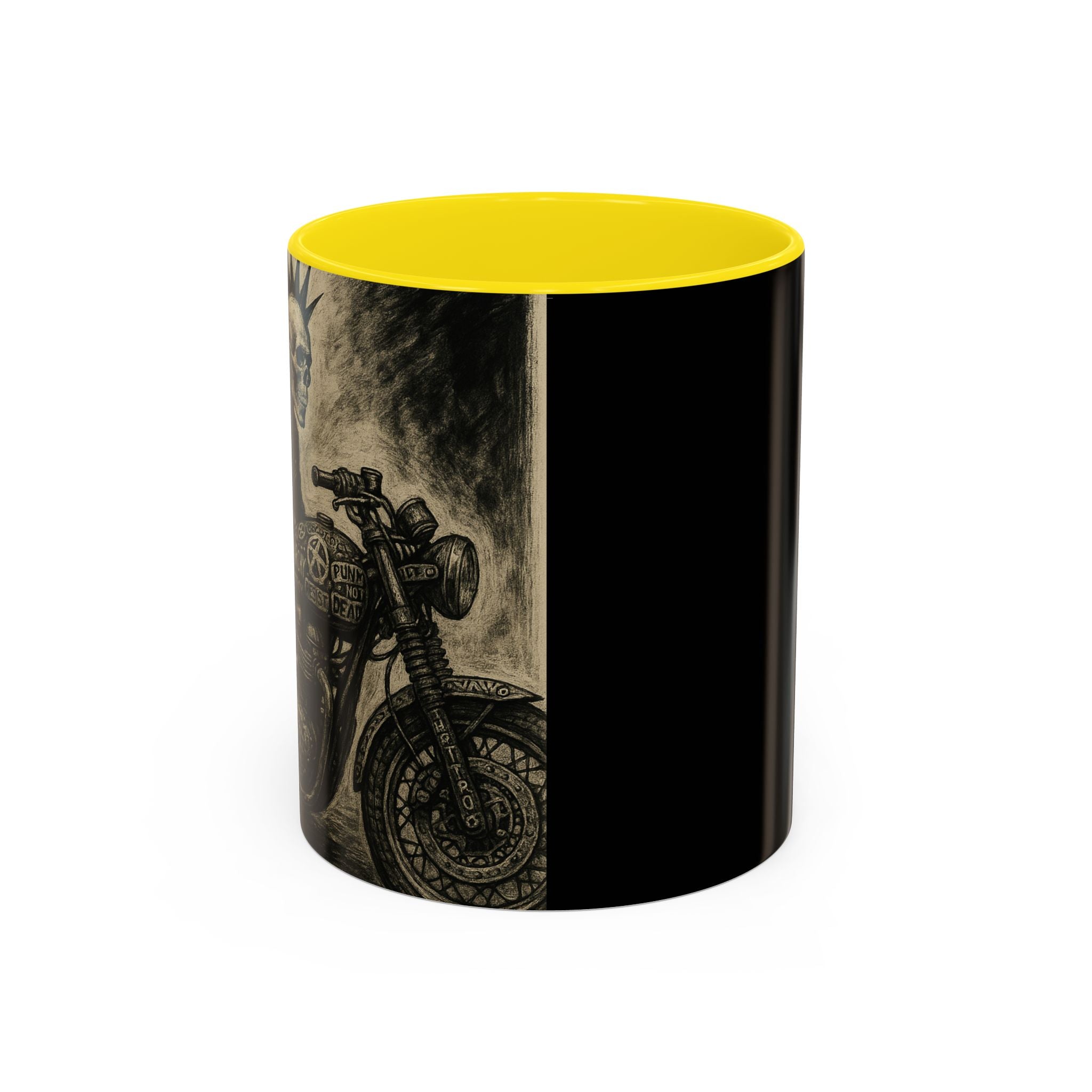 24 Punk Skull  Anarchy Motorcycle Design Mug
