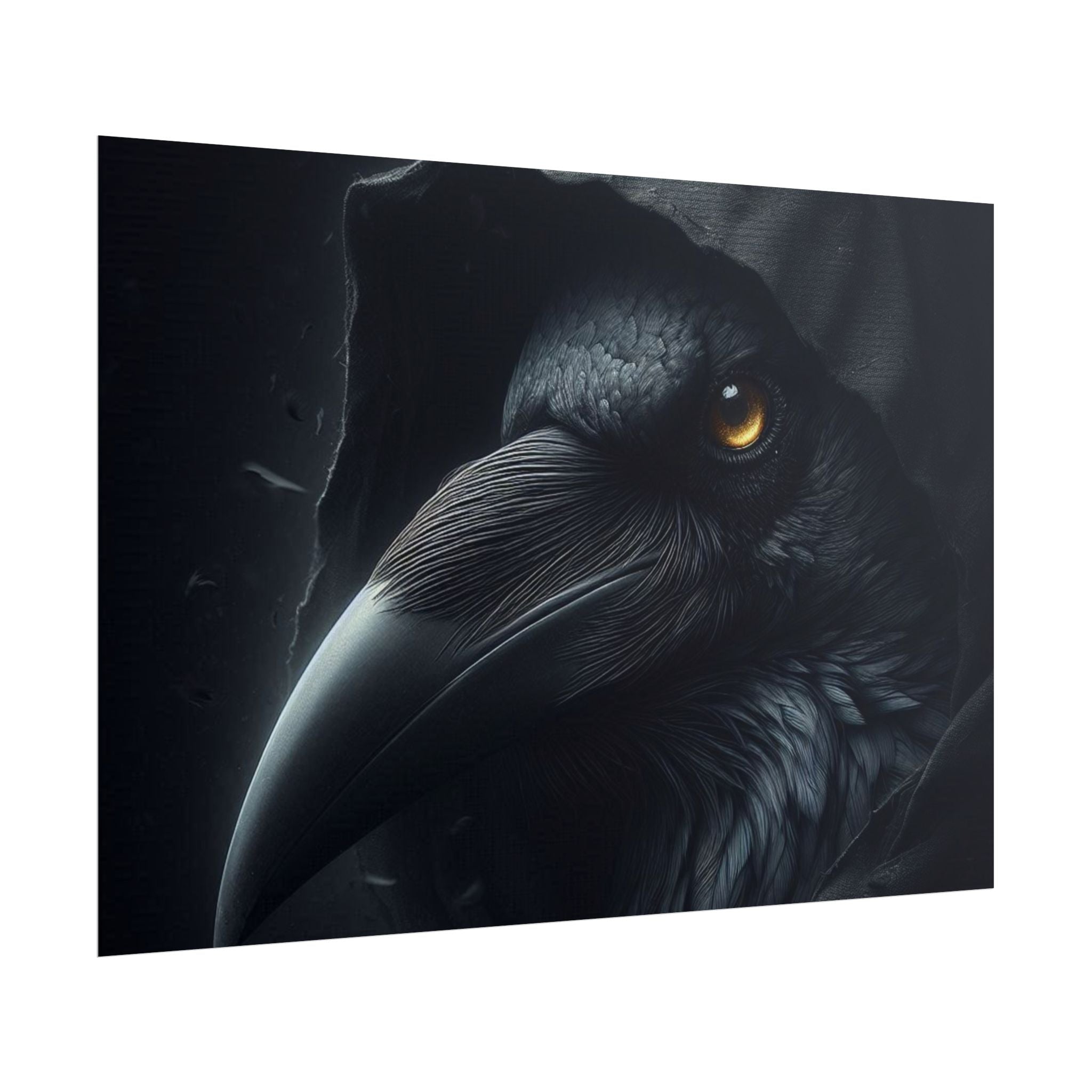 Dark Raven Hooded Rolled Poster