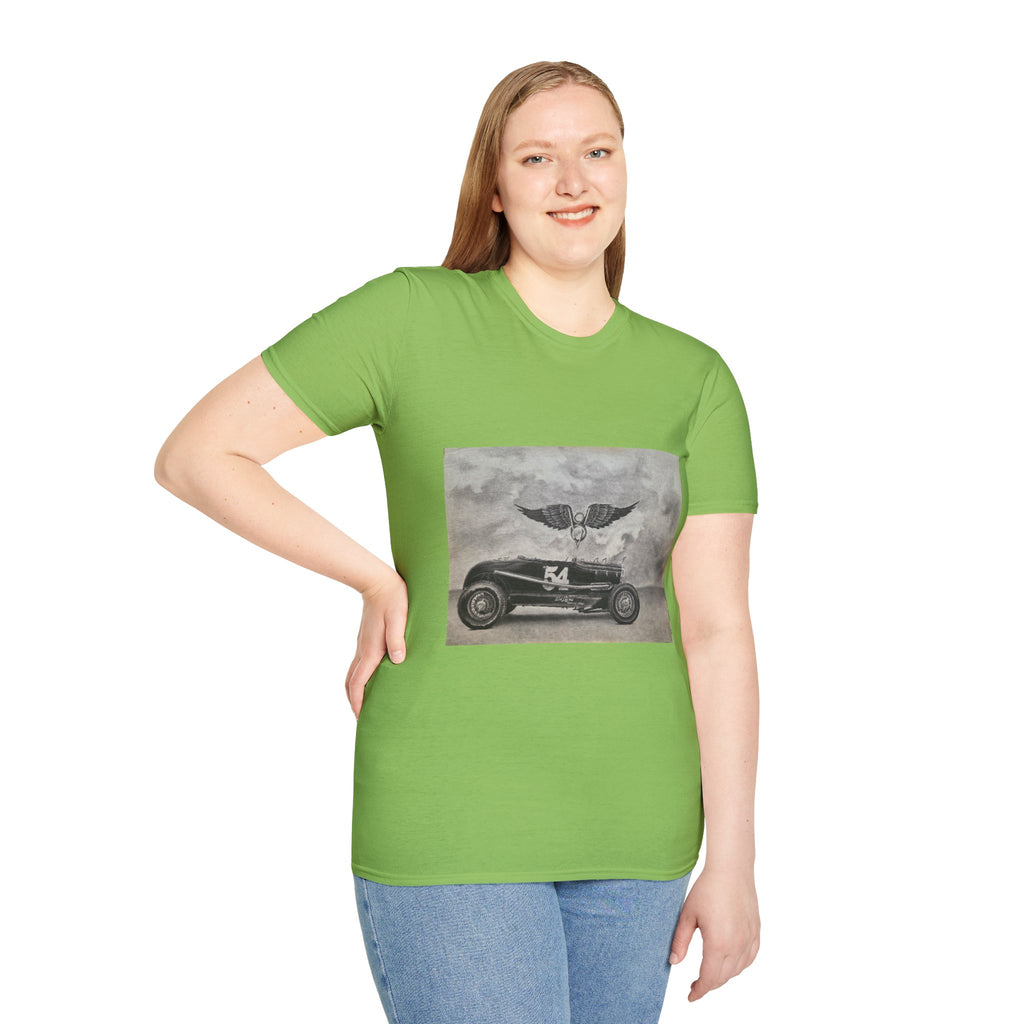 Hotrod Racer No. 54 Softstyle T-Shirt