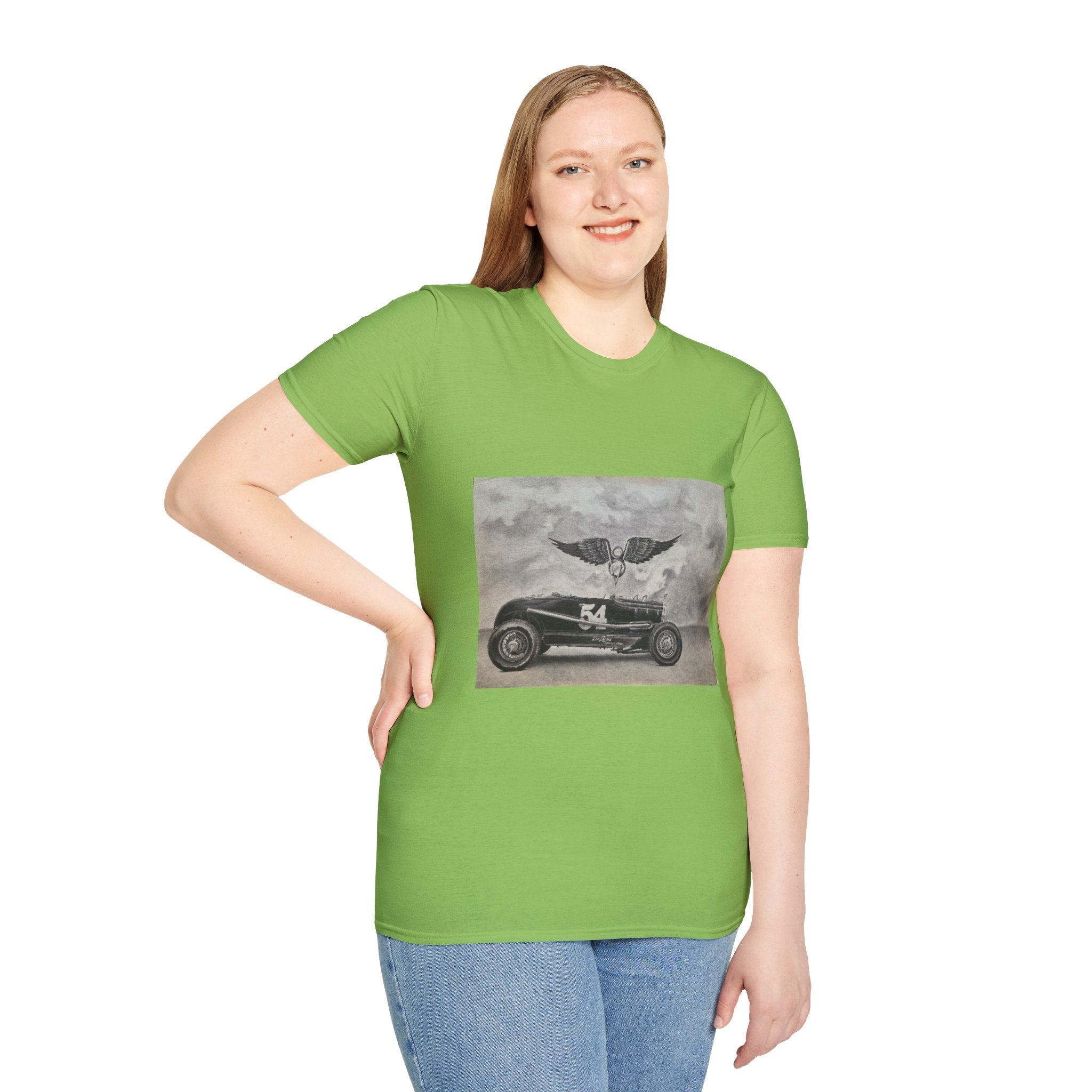 Hotrod Racer No. 54 Softstyle T-Shirt