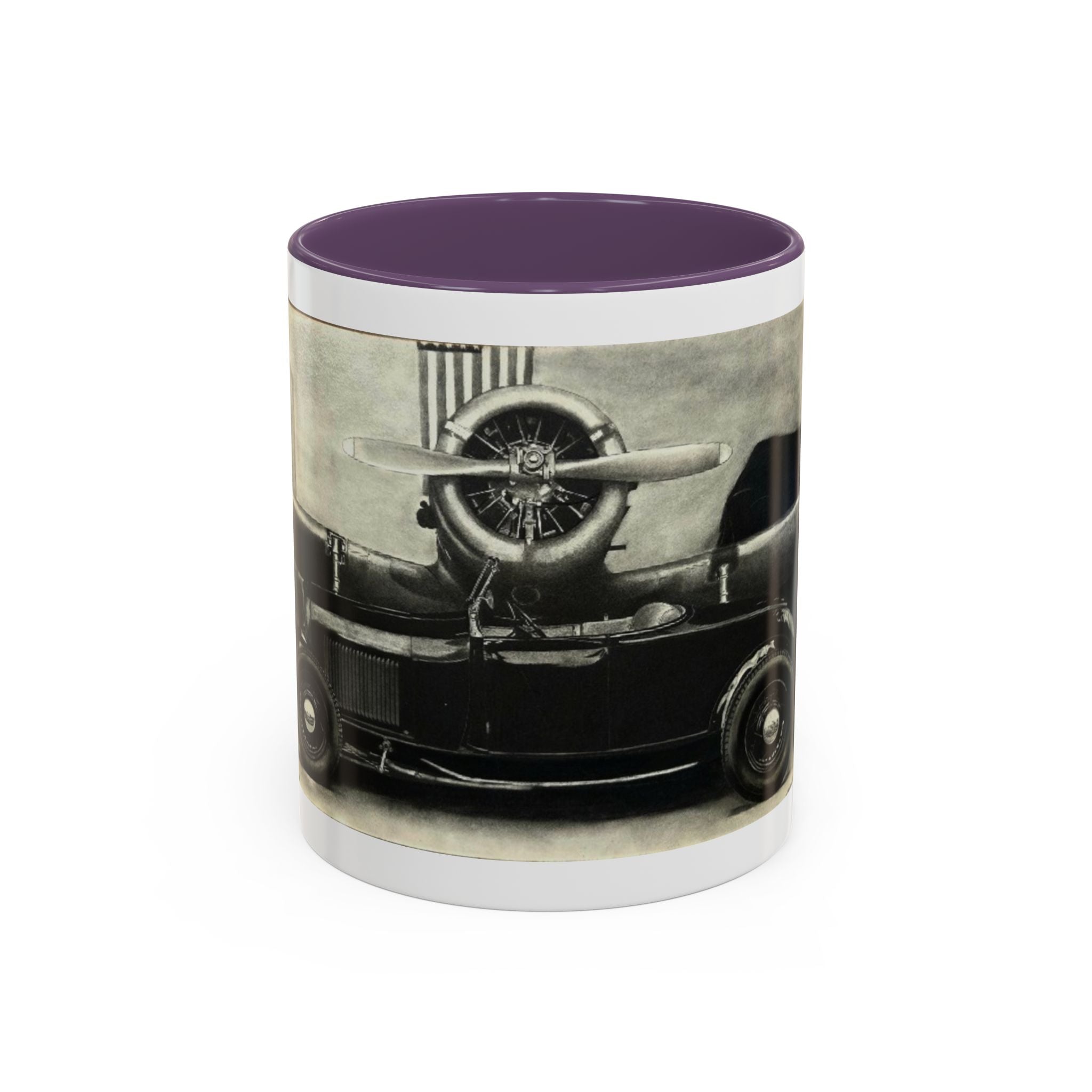 Vintage Airplane Accent Coffee Mug