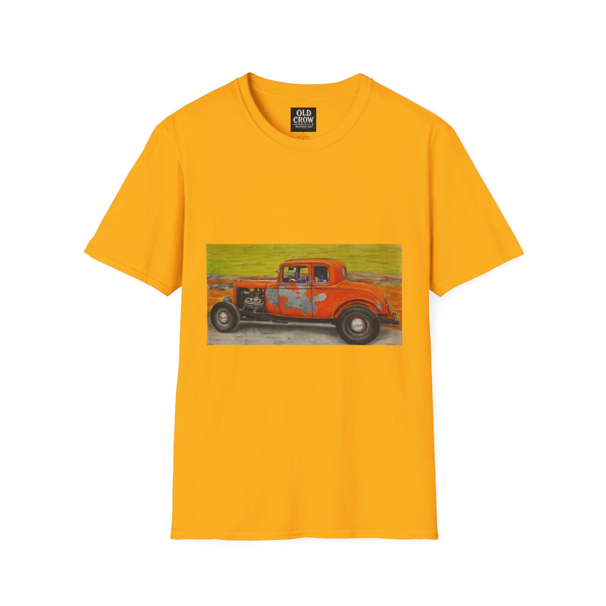Vintage Hotrod in Motion Softstyle T-Shirt, " Book'n"