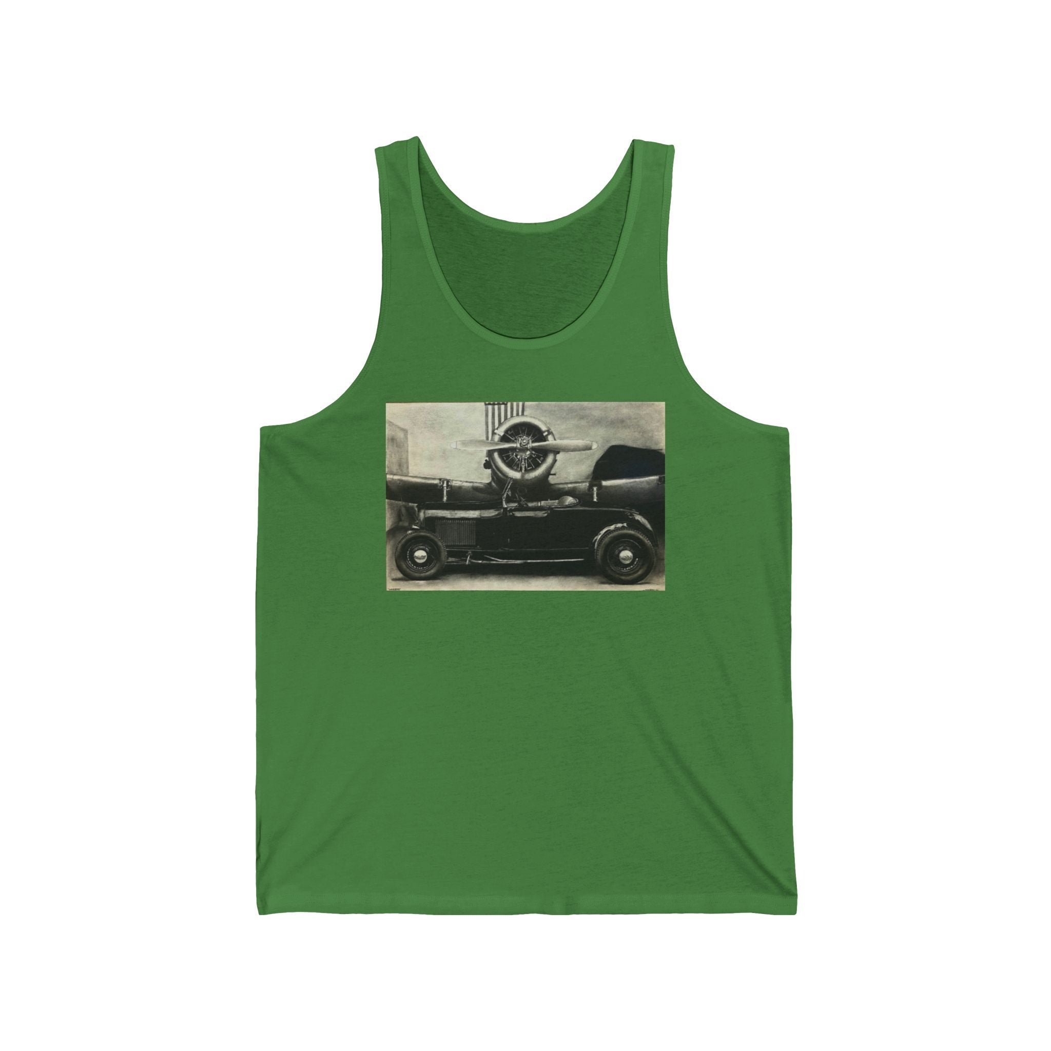 Vintage Speed Meets Sky Power Tank
