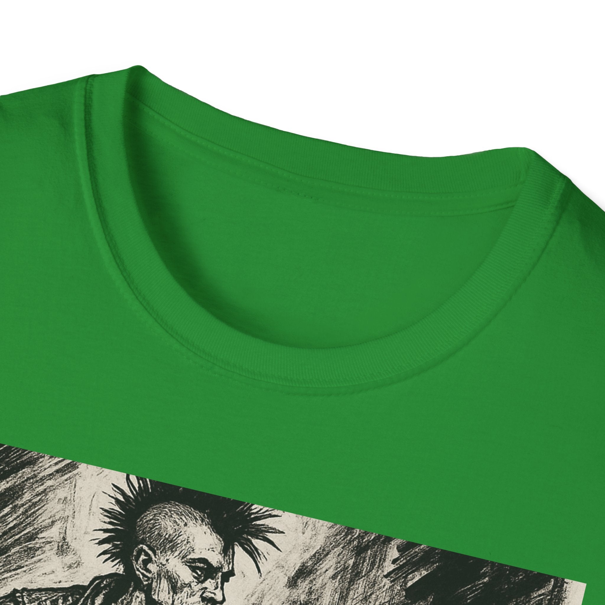 Punk Biker Illustration T-Shirt