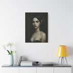 Gothic Art Canvas Print, Demon Aesthetic Home Decor, Dark Fantasy Wall Art, Witchy Room Decoration, Unique Gift for Halloween, Edgy Art