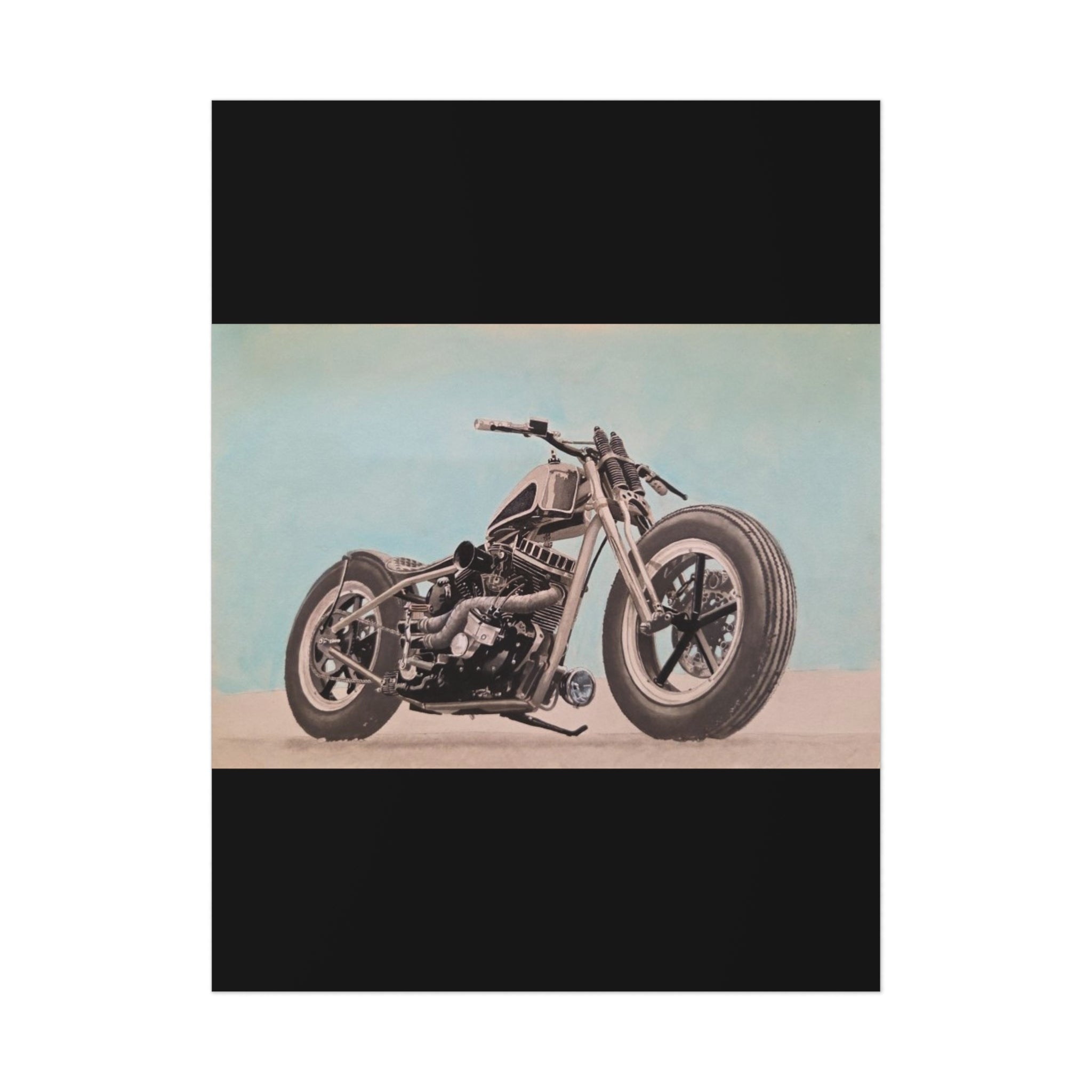 Chopper Soul, Open Sky Motorcycle Art Print