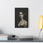 Gothic Art Canvas Print, Demon Aesthetic Home Decor, Dark Fantasy Wall Art, Witchy Room Decoration, Unique Gift for Halloween, Edgy Art