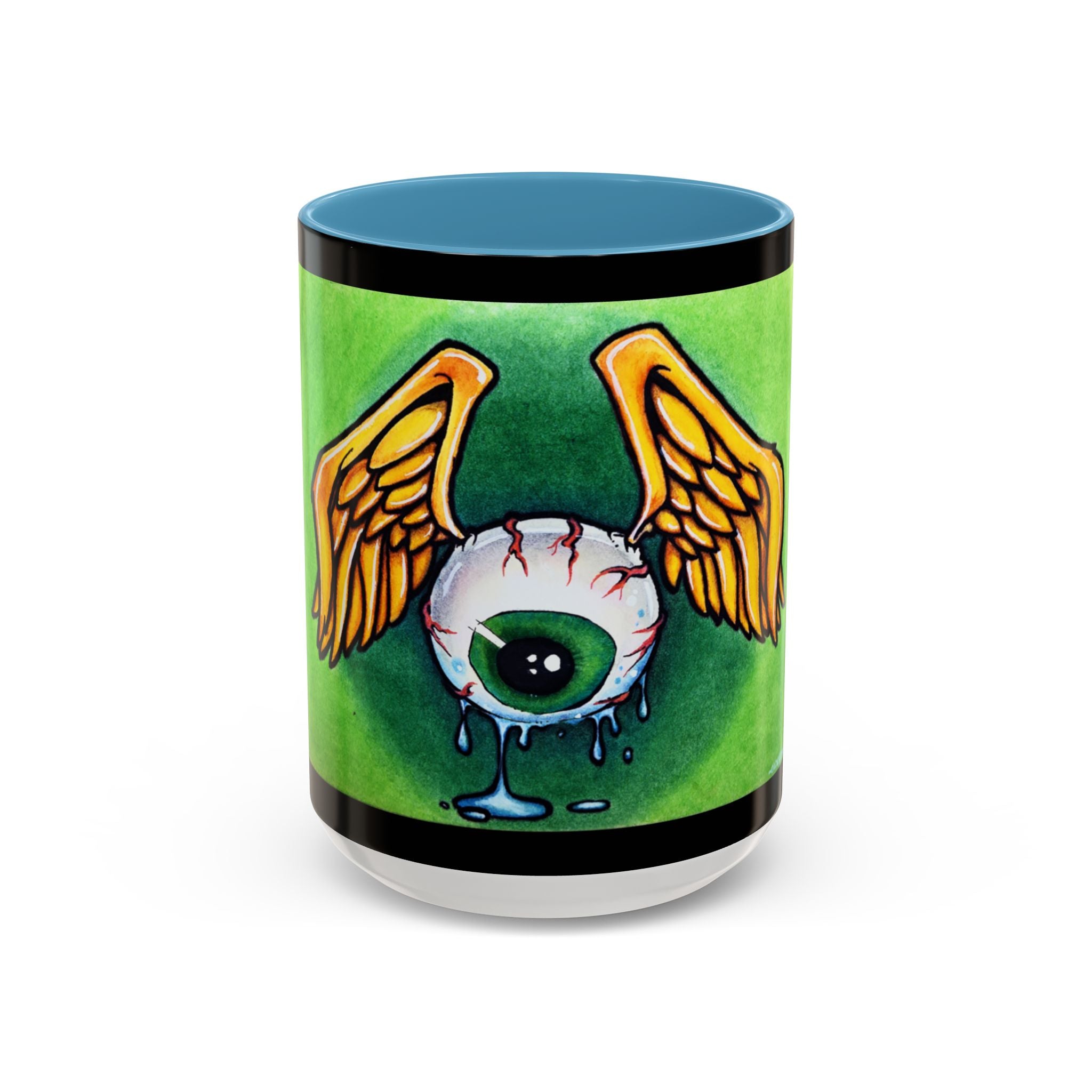 28 Whimsical Gothic Winged Eye Coffee Mug