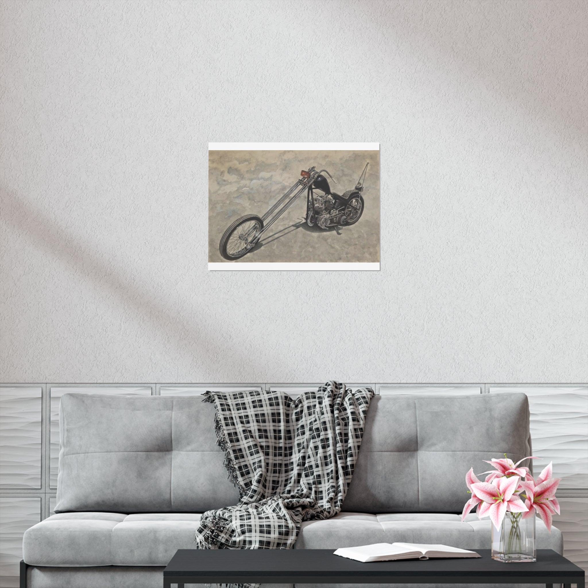 Forked Lightning Motorcycle Poster