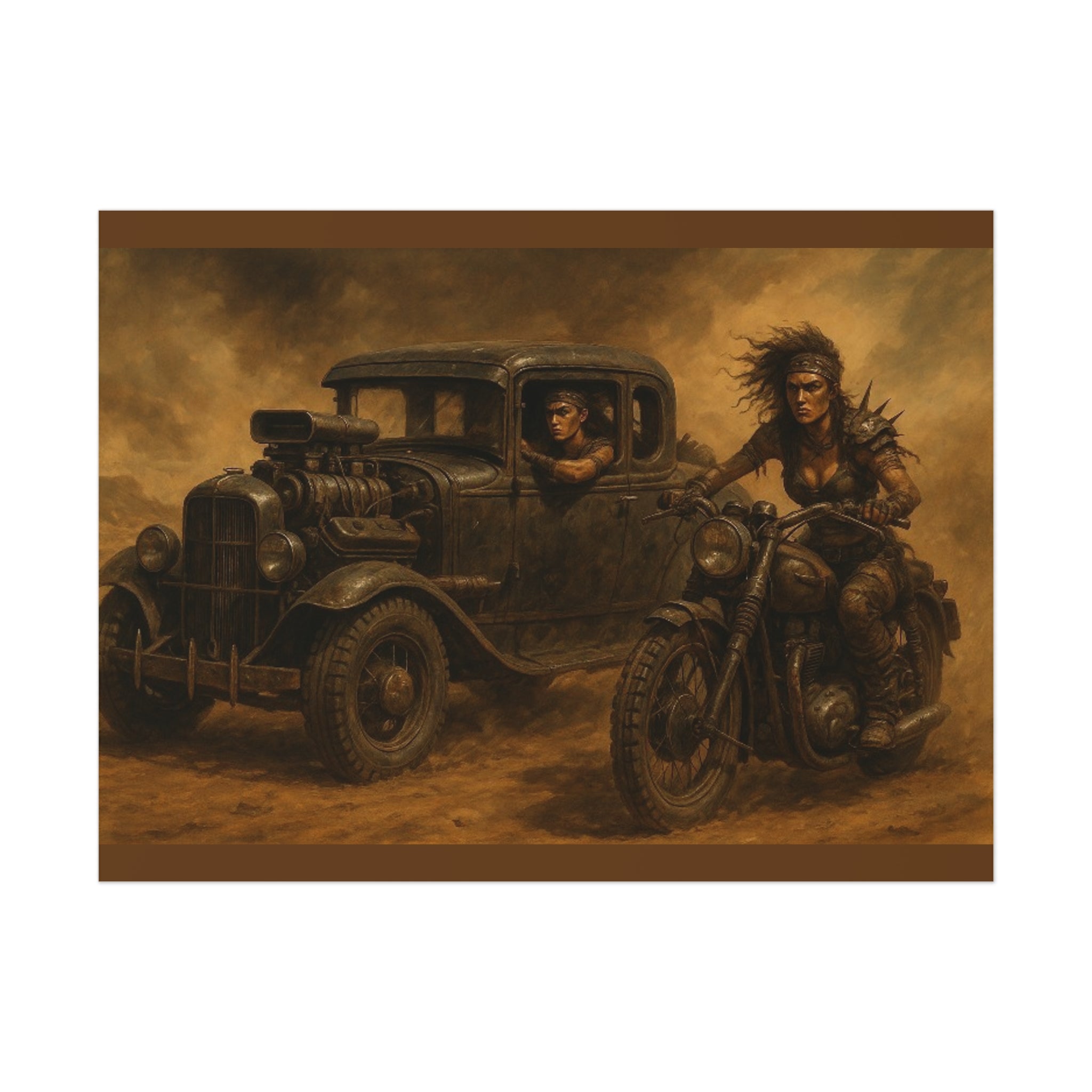 Full Throttle Fury Art Print, Uncoated Poster for Home Decor